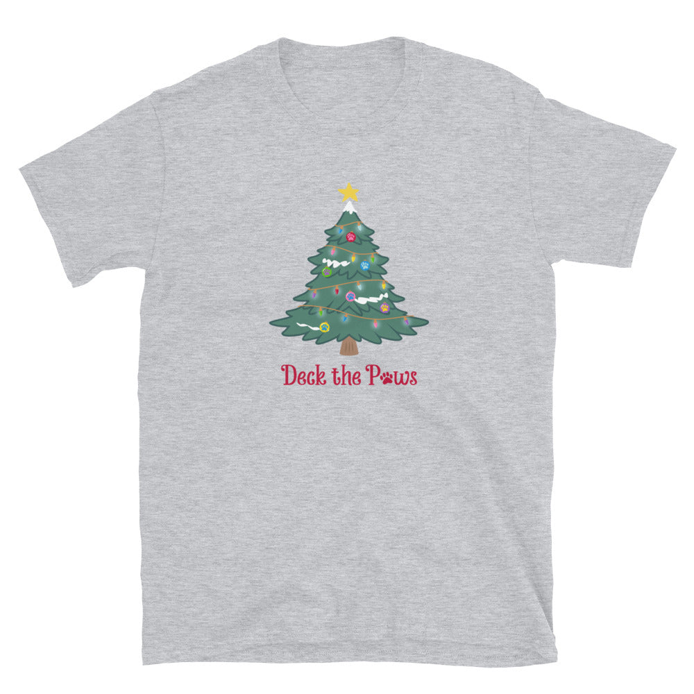 Deck The Paws Christmas Tree T-Shirt、mySite、camillekostekn