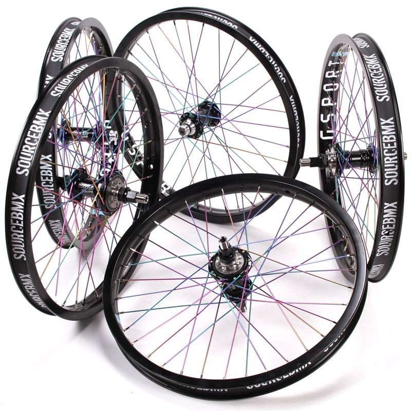  Profile Mini Front Female Wheel - Titanium Upgrade - Black/Rainbow、mySite、merchandisen