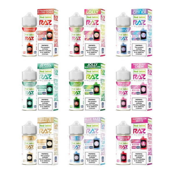 Pod Juice + RAZ Disposables Collab Freebase E-Liquid 100mL、mySite、zt4zffjzw