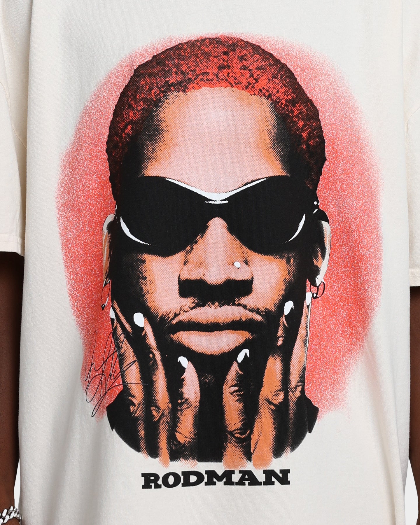 Rodman Brand Rodman Signature Vintage T-Shirt Off White、mySite、zt4zffjzw