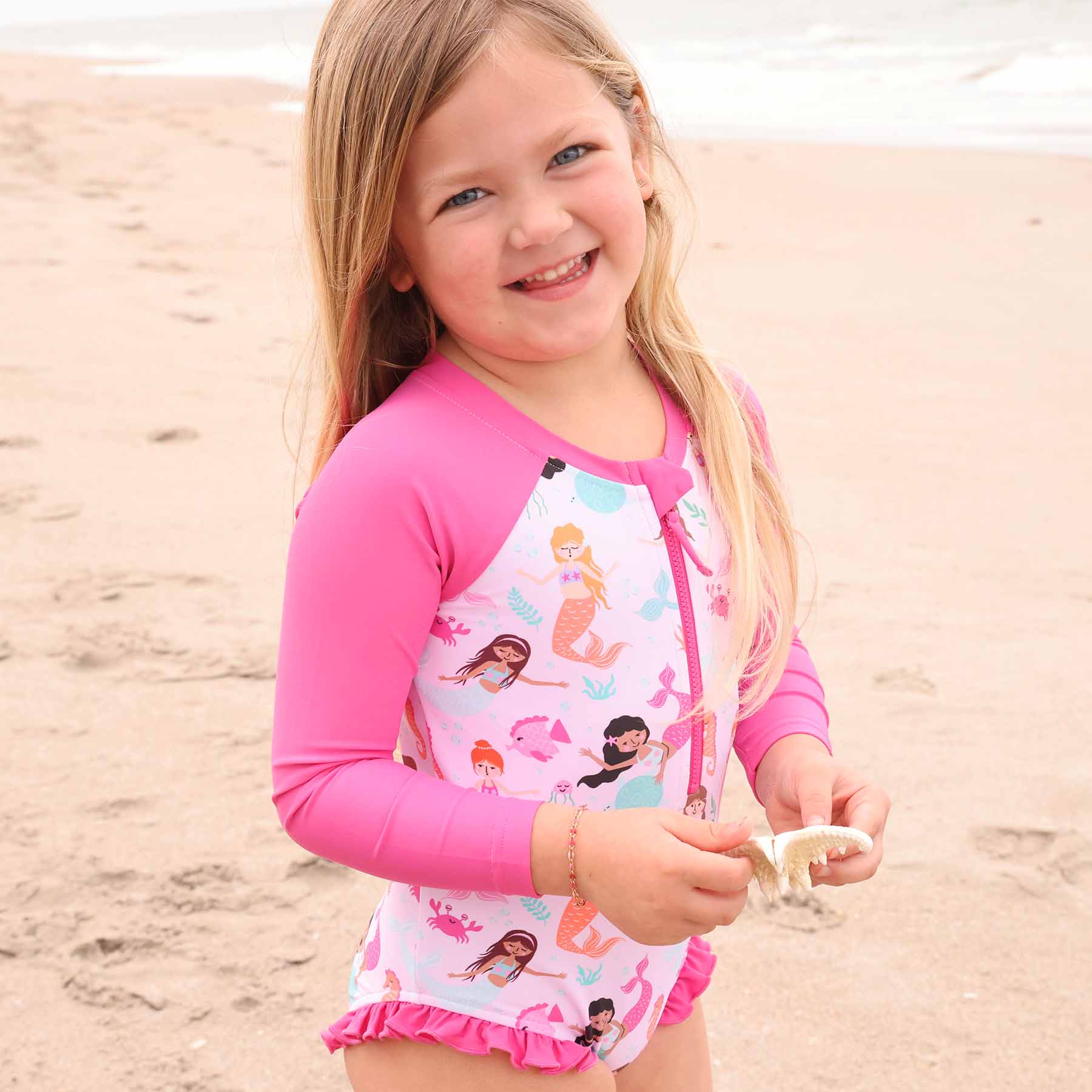  Long Sleeve Rash Guard with Front Zipper | Under The Sea、mySite、layawaytickets