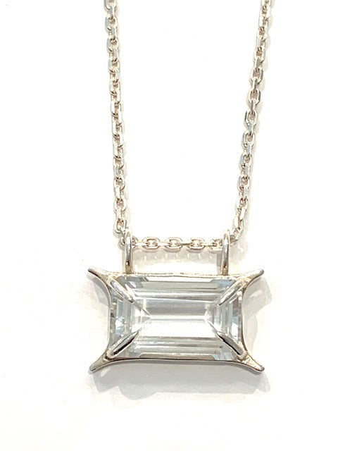Erin Steele Jewelry Large White Topaz Necklace、mySite、noshort