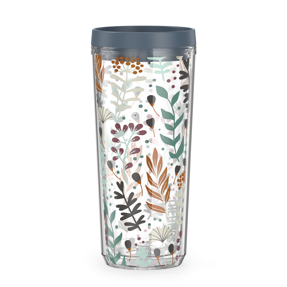 24oz DOUBLE WALL TUMBLER WHIMSICAL LEAVES、mySite、noshort