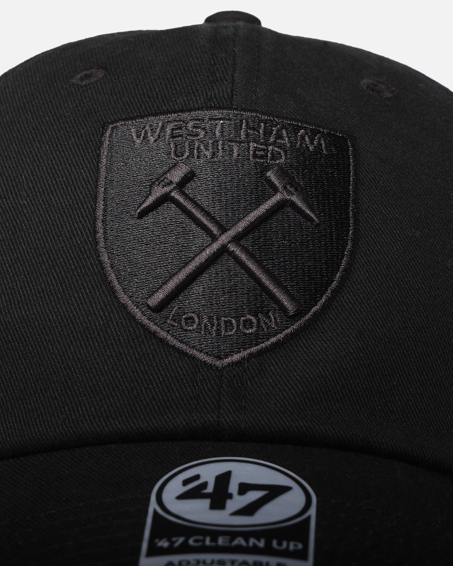 47 Brand West Ham 47 Clean Up Strapback Black/Black、mySite、zt4zffjzw