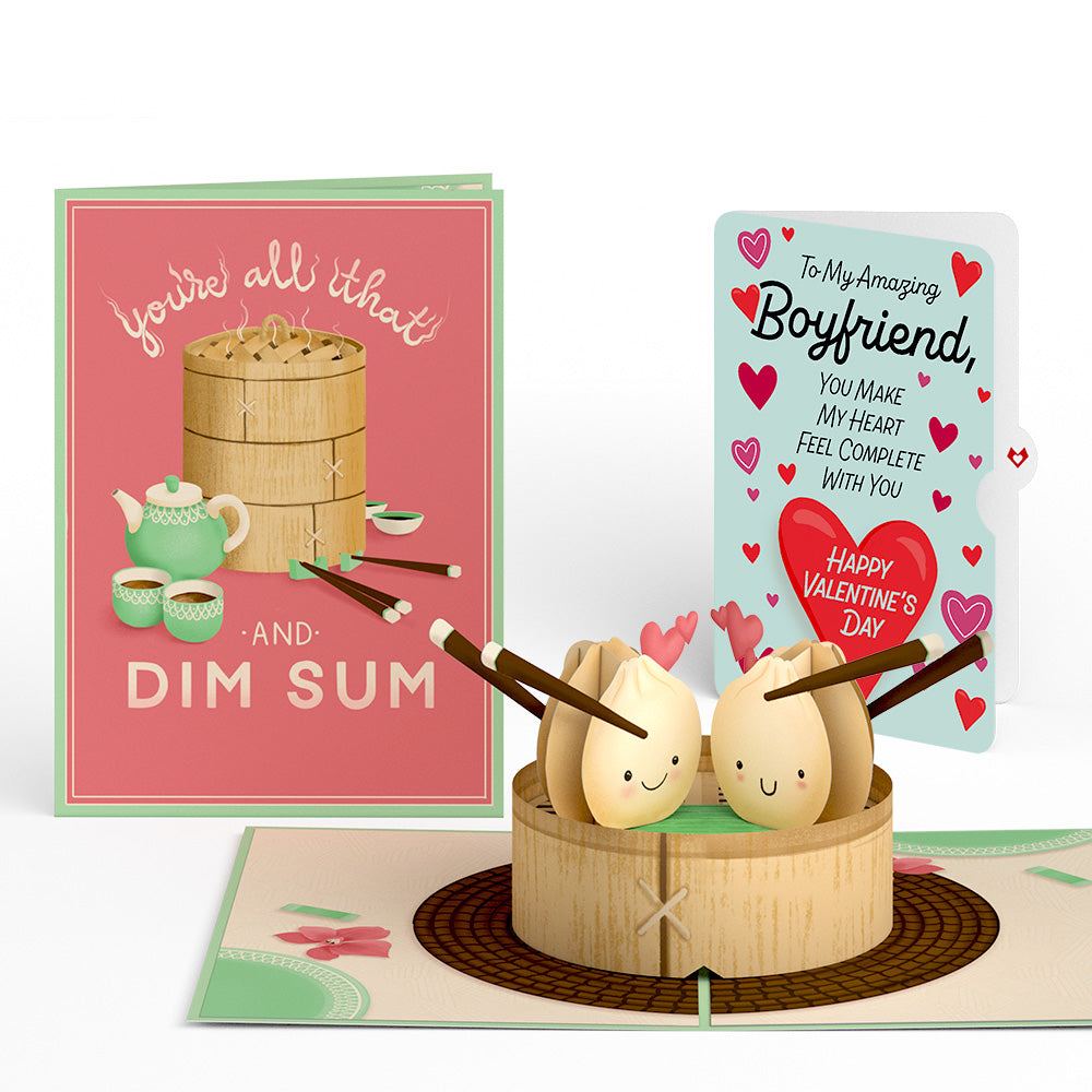 You're All That and Dim Sum Valentine Pop-Up Card and Sentiment Set for Boyfriend、mySite、solidvoid