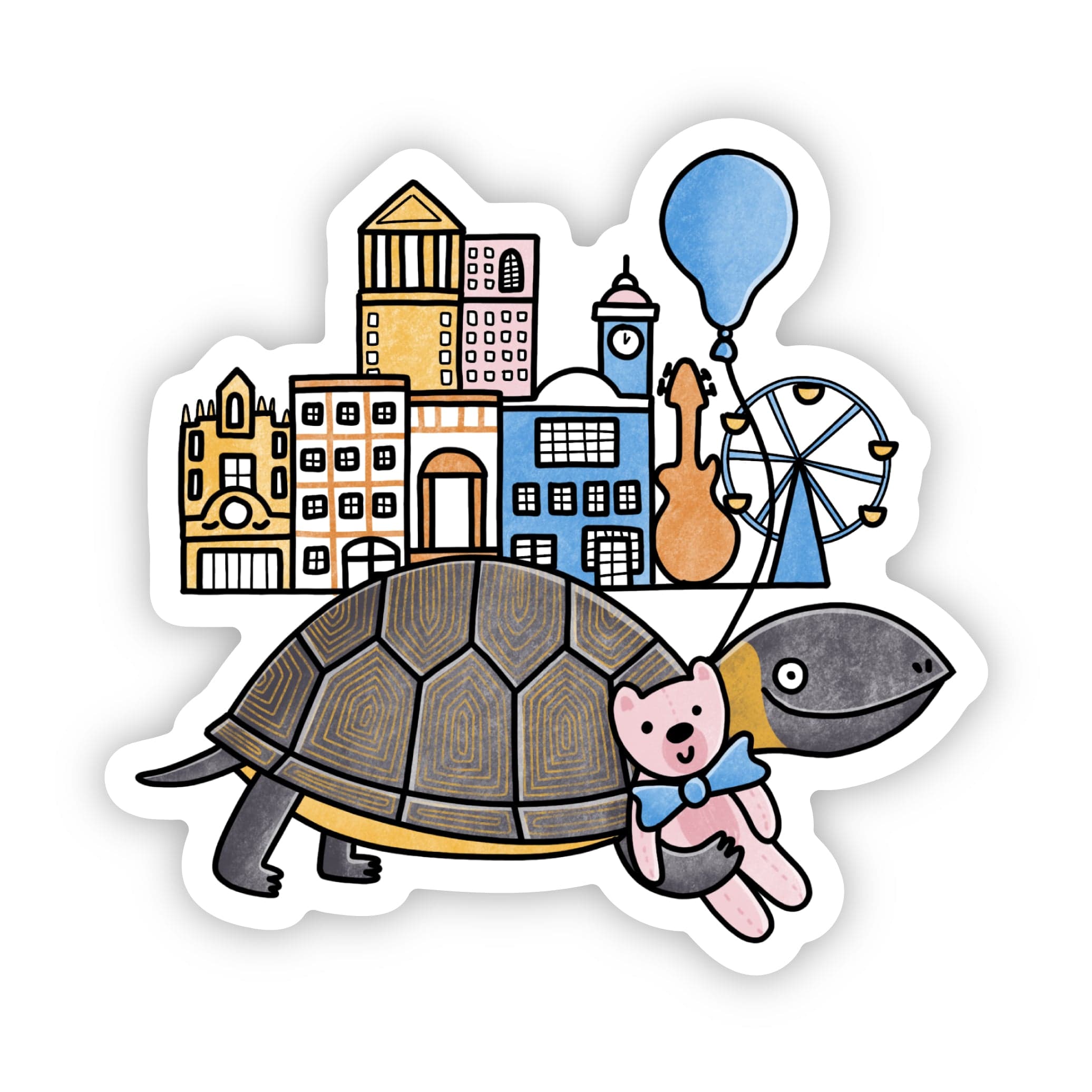  New Jersey Turtle On The Boardwalk Sticker、mySite、elrpsem3k