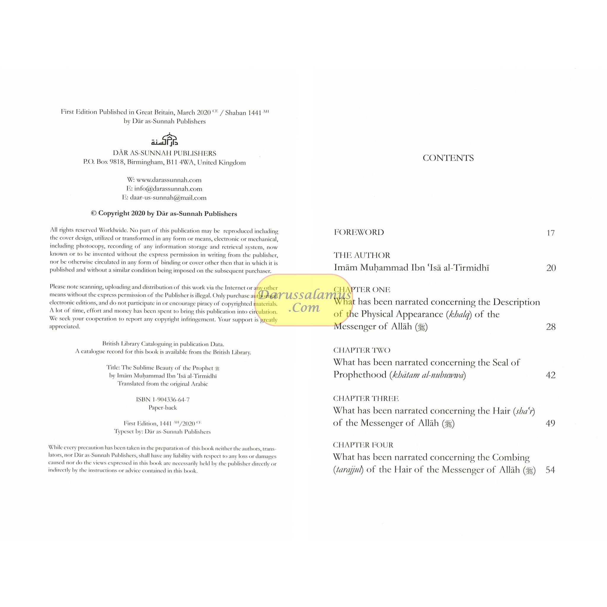 The Sublime Beauty Of The Prophet: Al-Shama'il Al-Muhammadiyyah By Imam Muhammad Ibn Isa Al-Tirmidhi、mySite、topwebapps