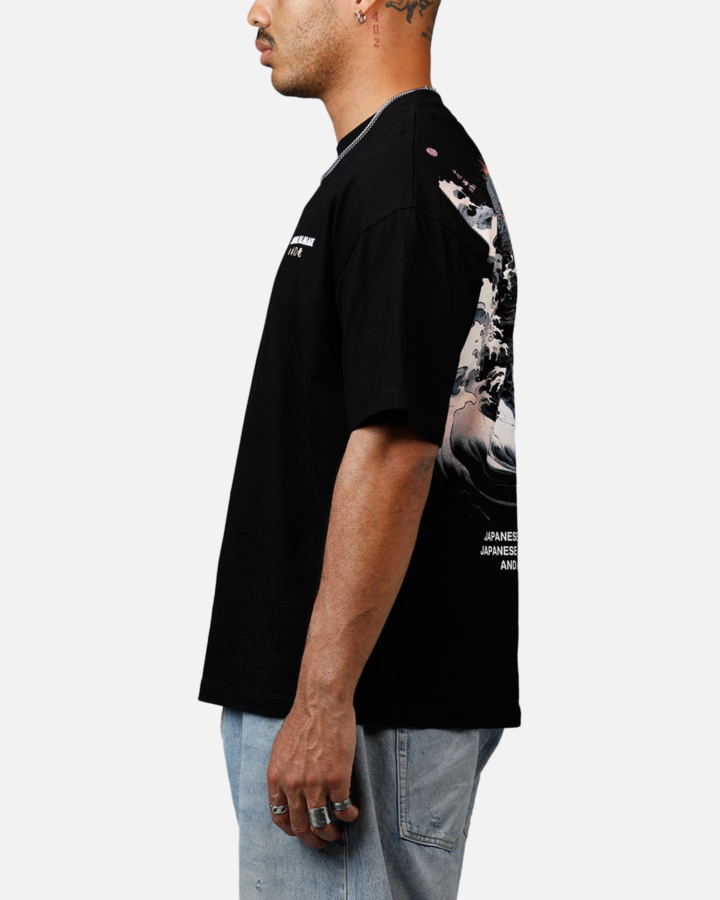 Criminal Damage Dragon Wave T-Shirt Black、mySite、zt4zffjzw