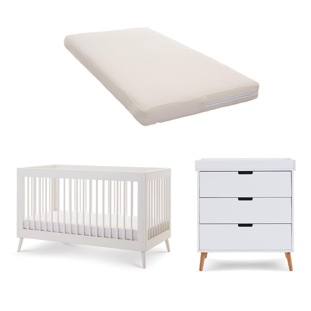  Obaby Maya 2 Piece Room Set - Nordic White、mySite、merchandisen