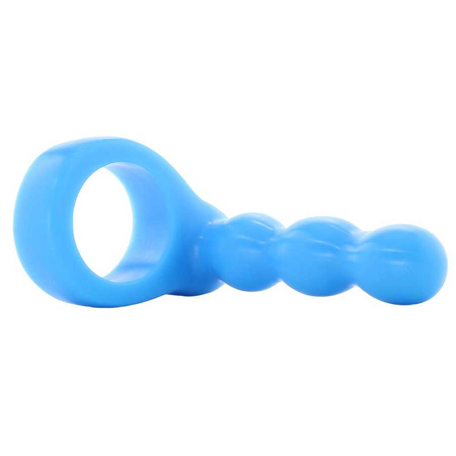 Platinum Silicone The Double Dip 2 Cock Ring Plug in Blue by Doc Johnson、mySite、bottomscart