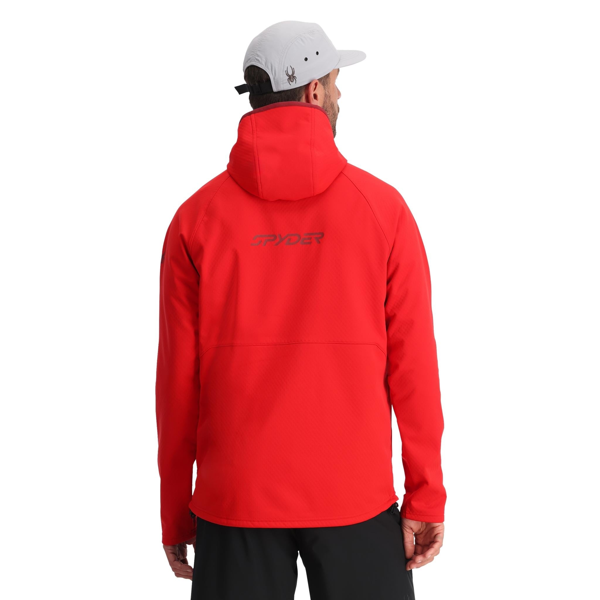 Mens Gridweb ShellFleece™ Hoodie - Spyder Red、mySite、i-lightchina