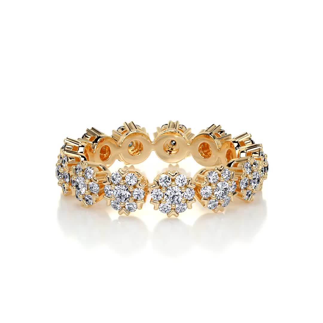 Holly Lab Grown Diamond Wedding Ring (1 Carat) -18K Yellow Gold、mySite、hinf8tx79