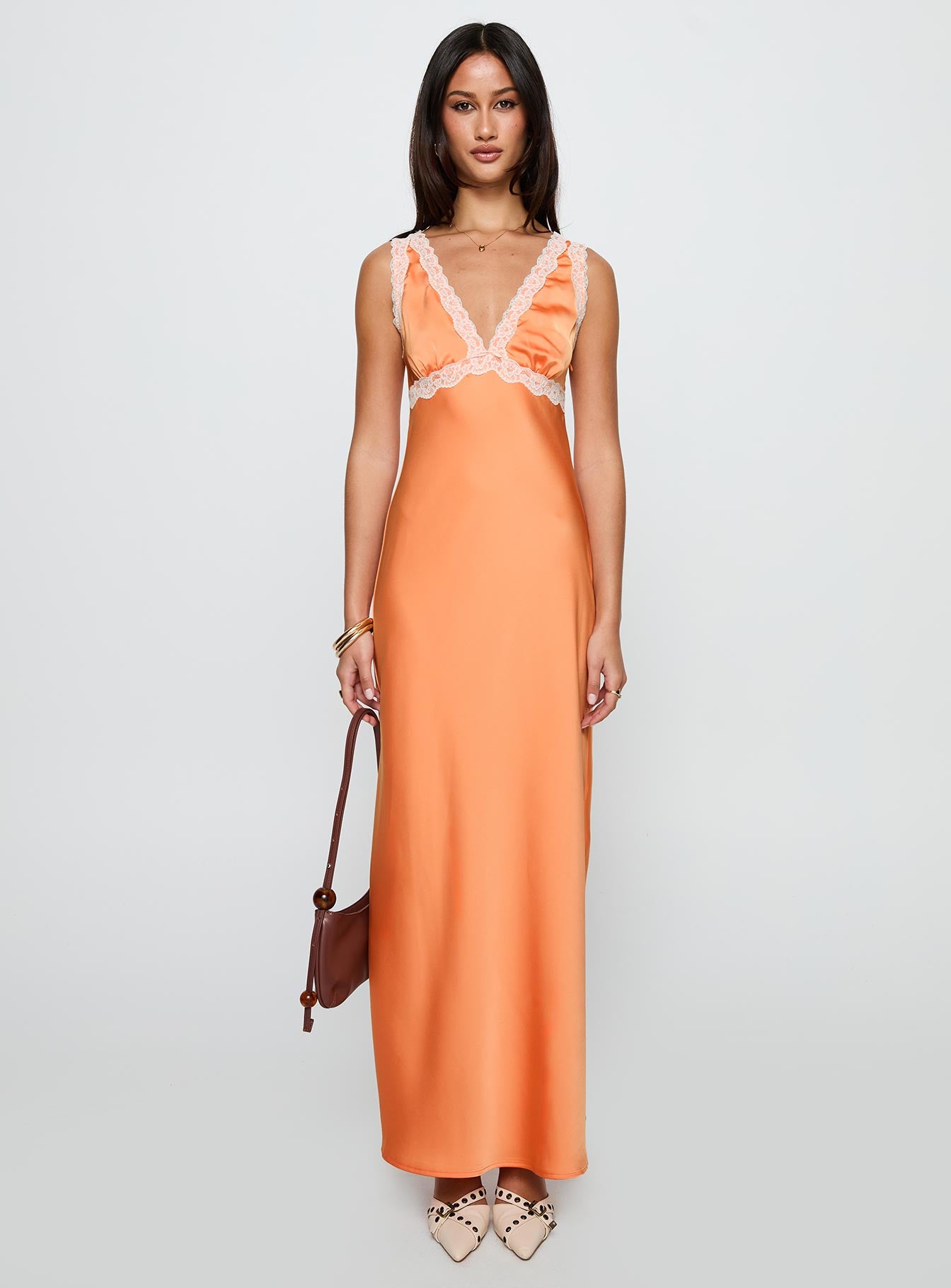 Natassja Maxi Dress Orange、mySite、solidvoid