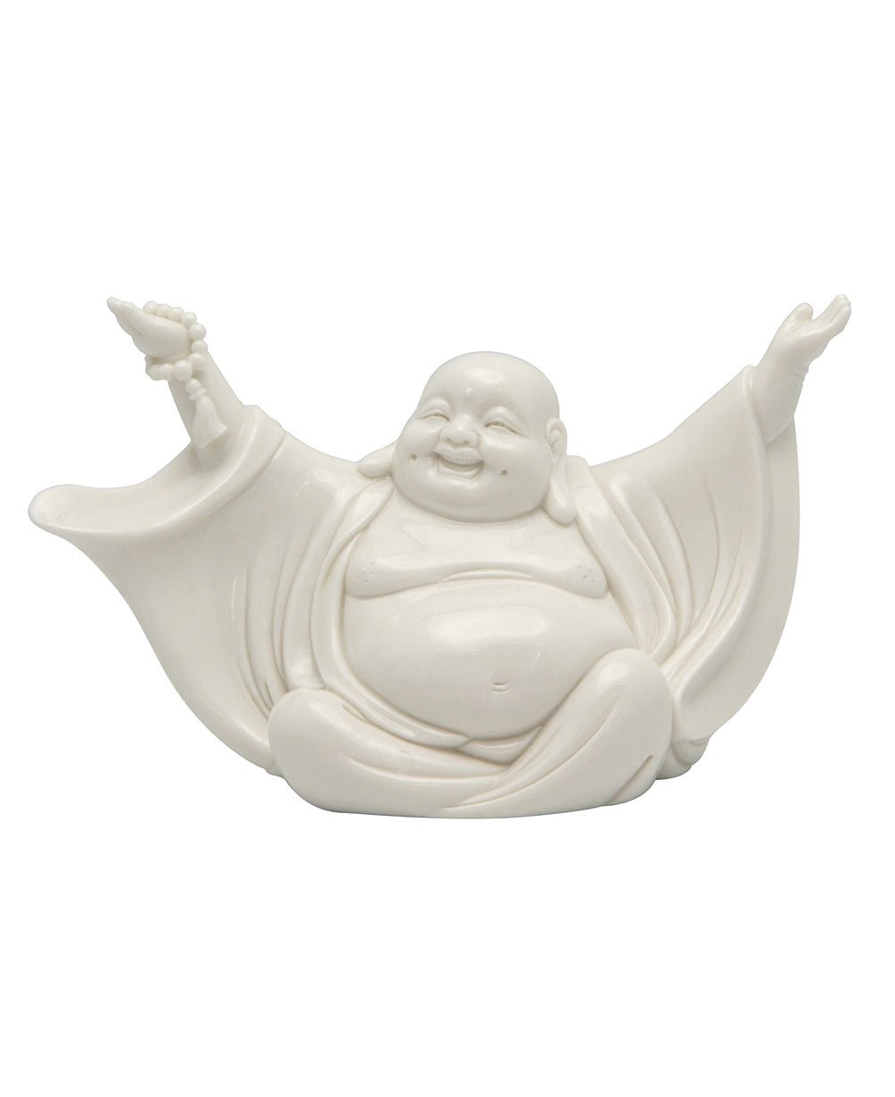 Cheering Happy Buddha Porcelain Statue、mySite、topwebapps