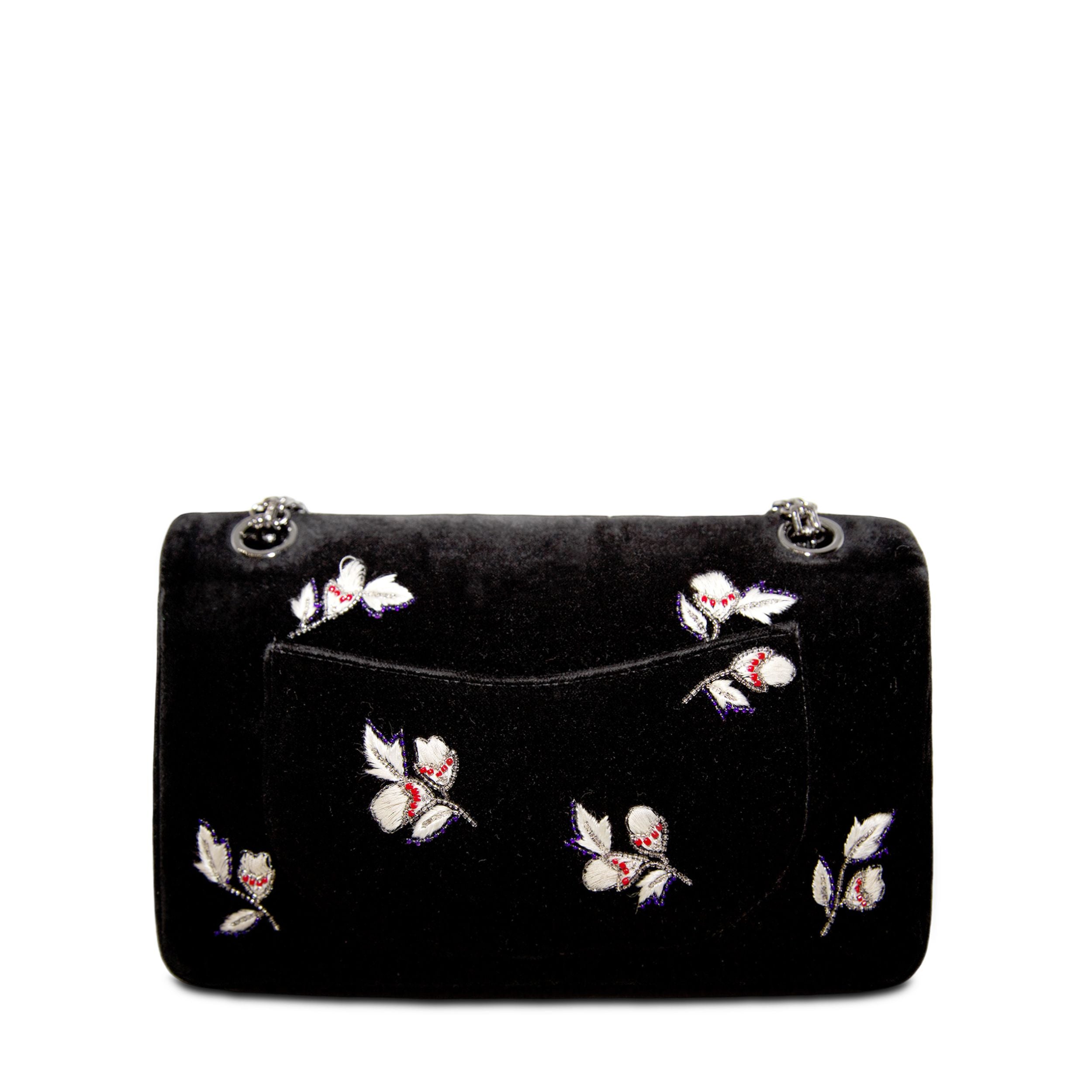 Velvet Embroidered 2.55 Reissue Flap Bag、mySite、garminoutage.com