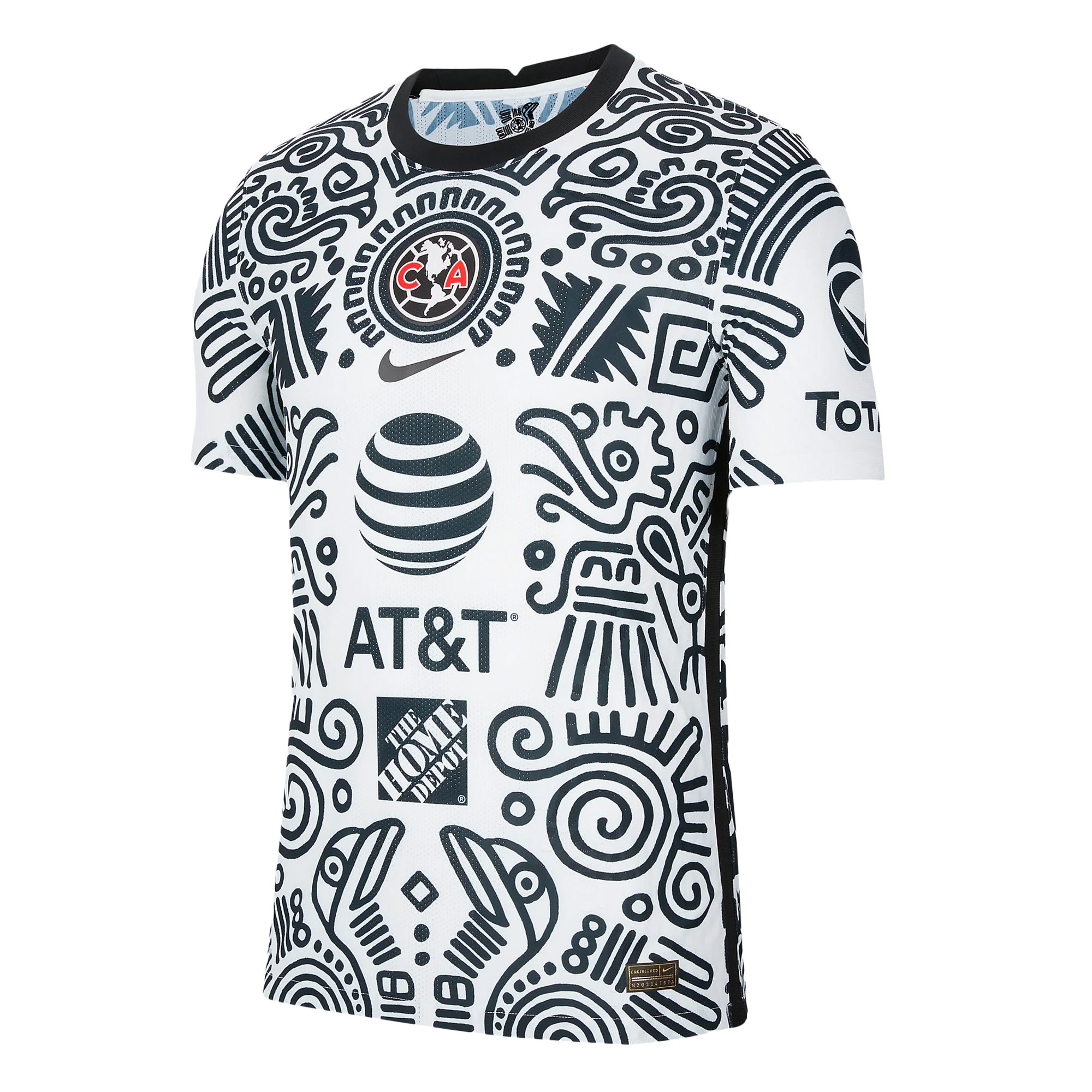 Nike Men's Club America 2021/22 Vapor Match Third Jersey White/Black、mySite、noshort