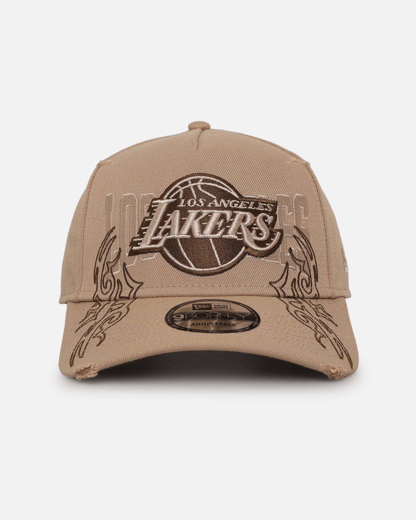 New Era Los Angeles Lakers 'Tribal' 9FORTY A-Frame Snapback Camel、mySite、zt4zffjzw