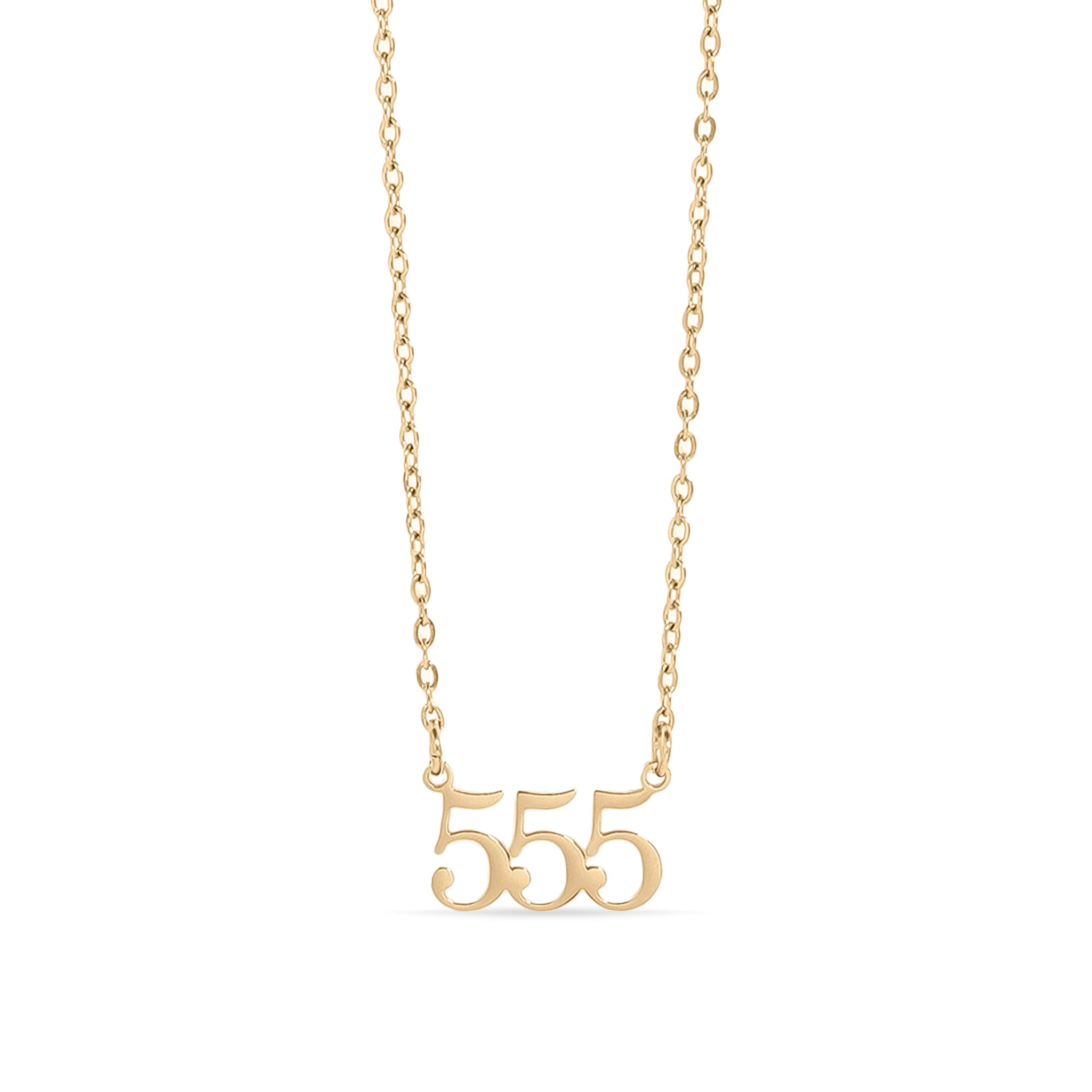 18K Gold PVD Stainless Steel Angel Number Necklace / CHN0045、mySite、dreamappss