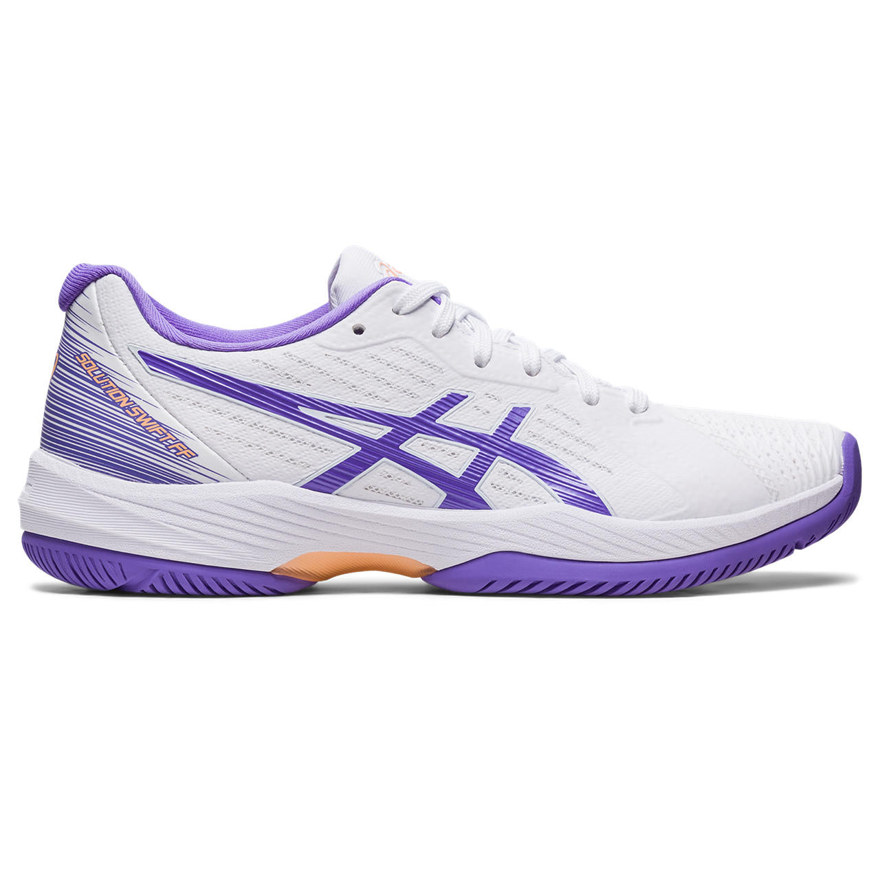 Asics Solution Swift FF Women's Tennis Shoe (White/Purple)