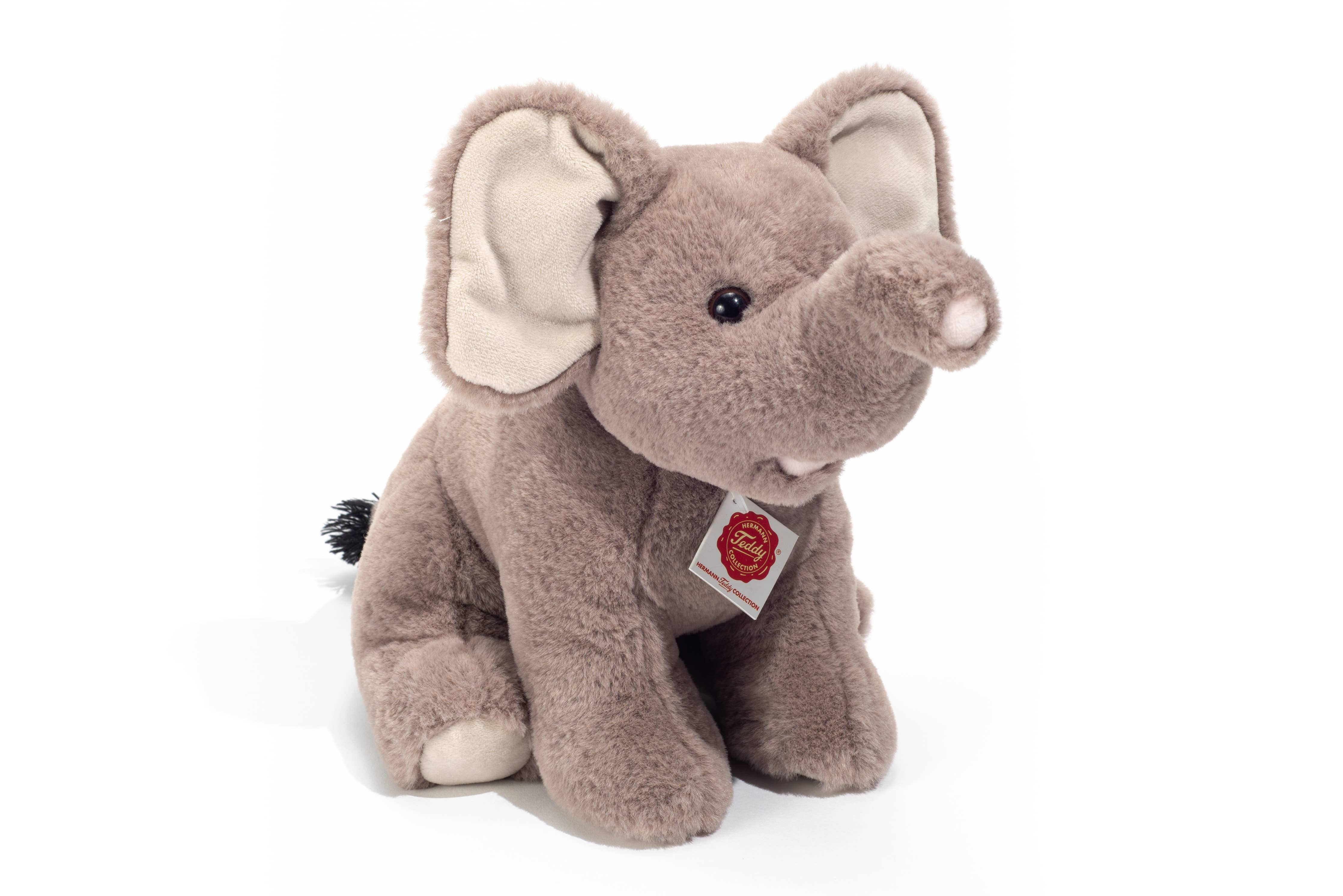 Plush Sitting Elephant 35 cm by Teddy Hermann、mySite、g9winljtr
