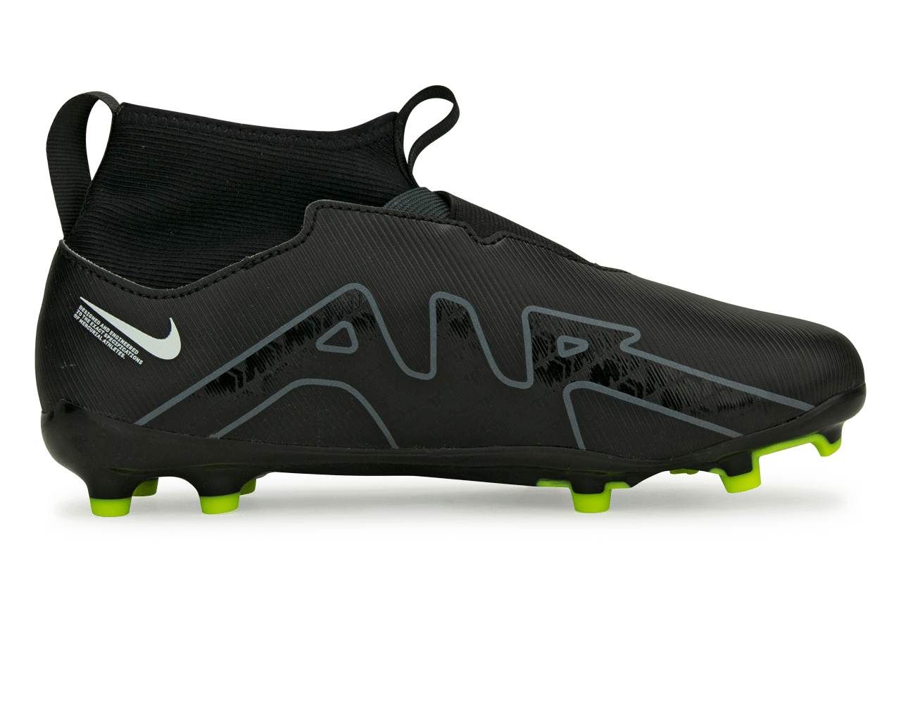 Nike Kids Zoom Mercurial Superfly 9 Academy FG/MG Black/Smoke Grey、mySite、bottomscart