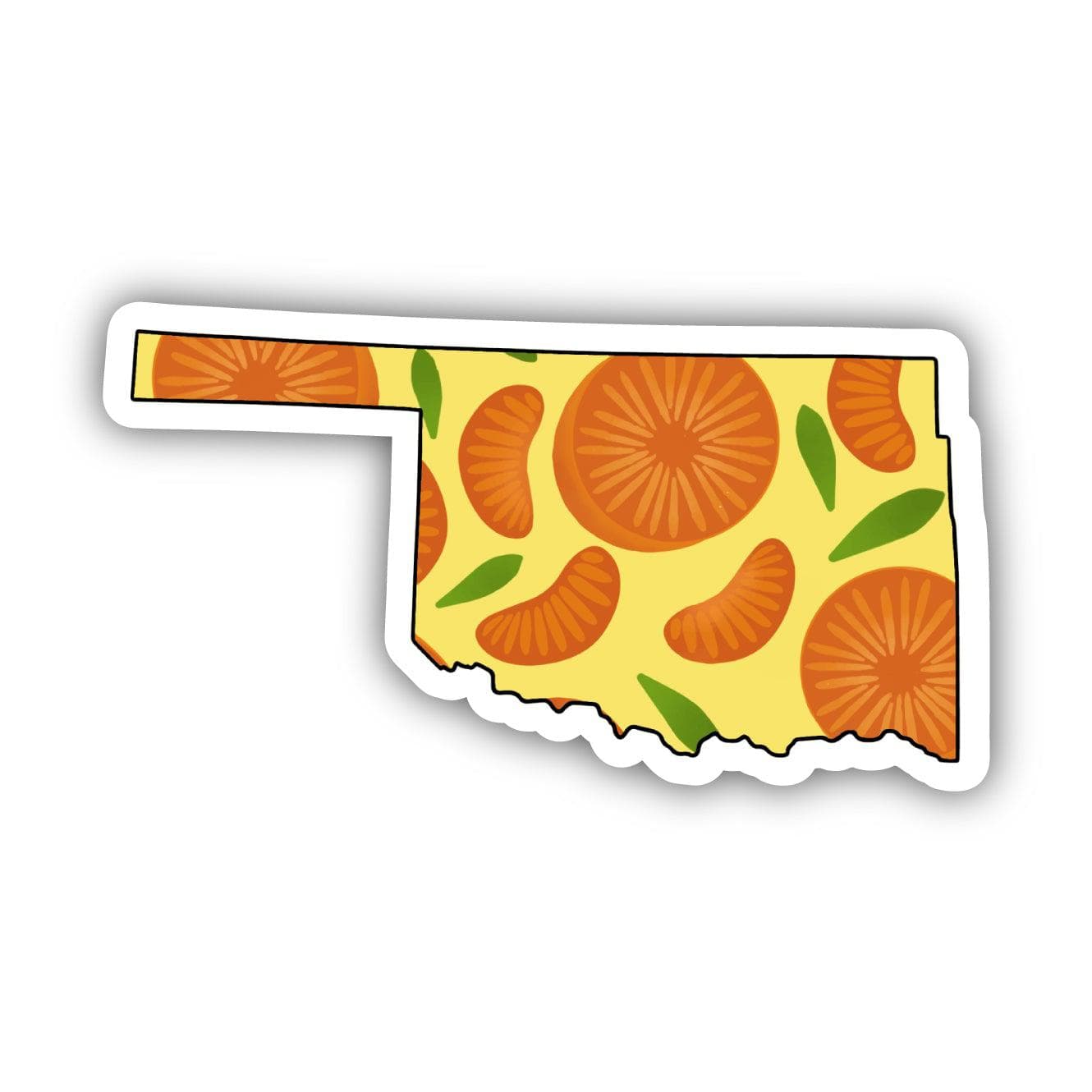  Oklahoma Orange & Yellow Fruit Sticker、mySite、elrpsem3k