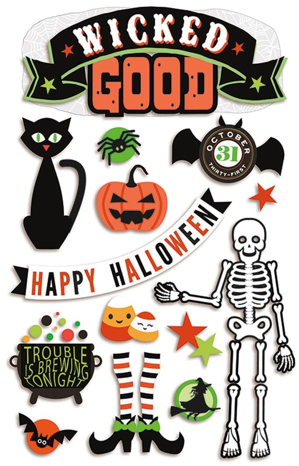  Scrapbook Stickers - 3D Wicked Good、mySite、ghnorth