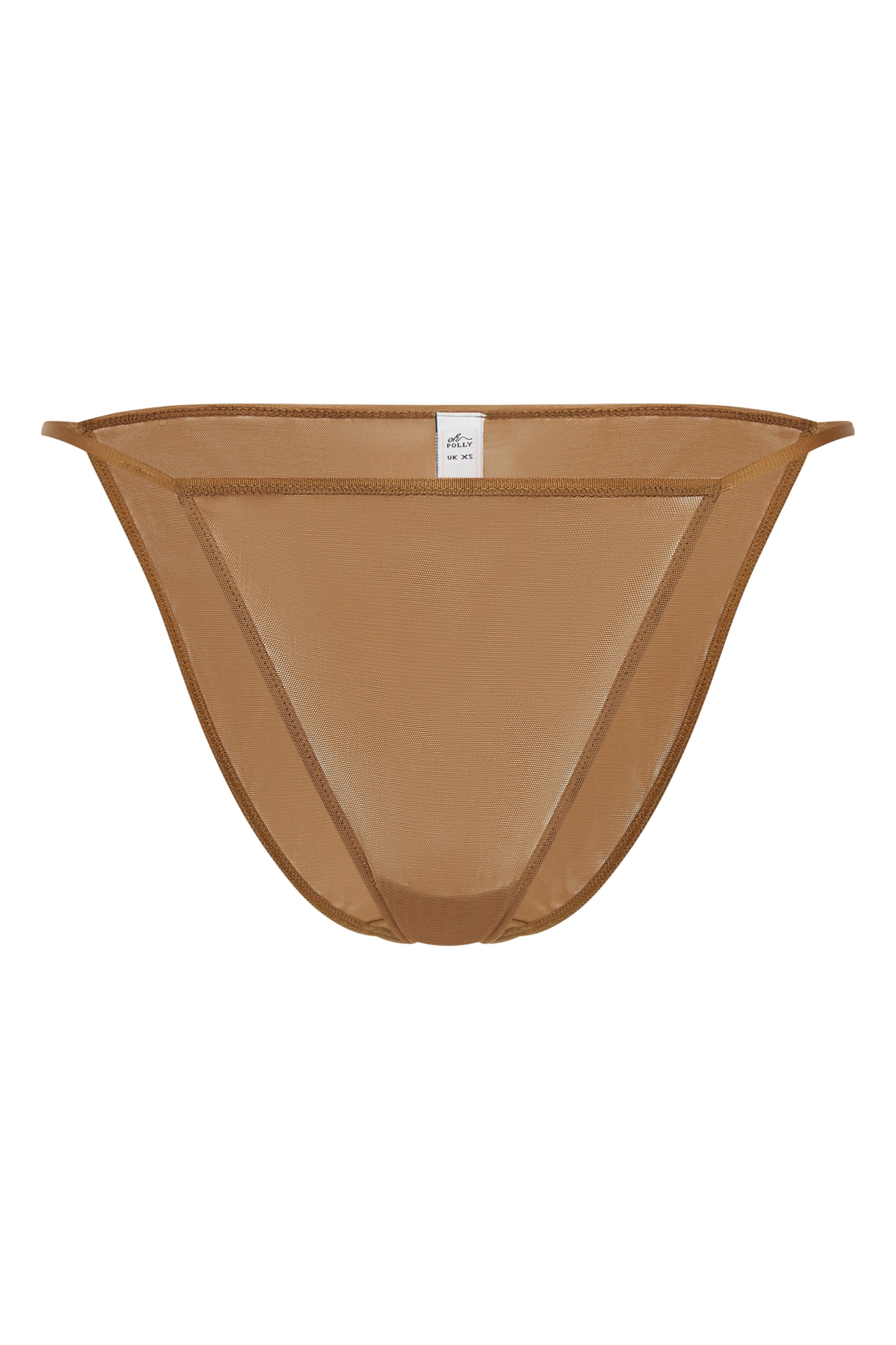 Soft Mesh String Bikini in Almond、mySite、solidvoid