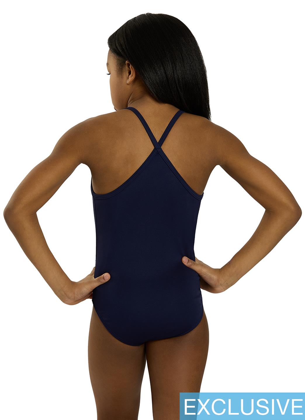 TYR Girls' Solid Durafast Elite Addy Diamondfit One Piece Swimsuit (Little Kid, Big Kid)、mySite、noshort