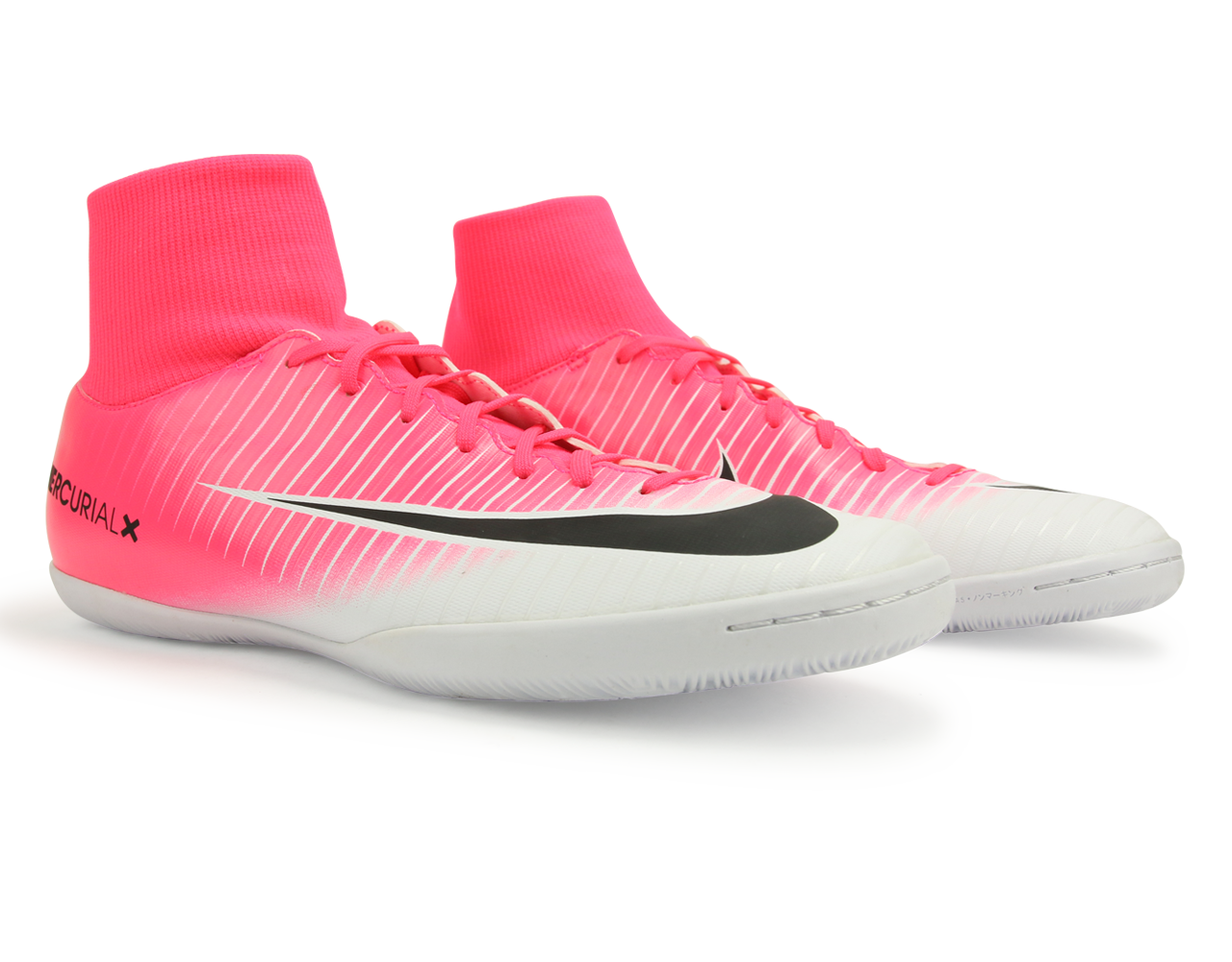 Nike Men's MercurialX Victory VI Dynamic Fit Indoor Soccer Shoes Racer Pink/Black/White、mySite、bottomscart