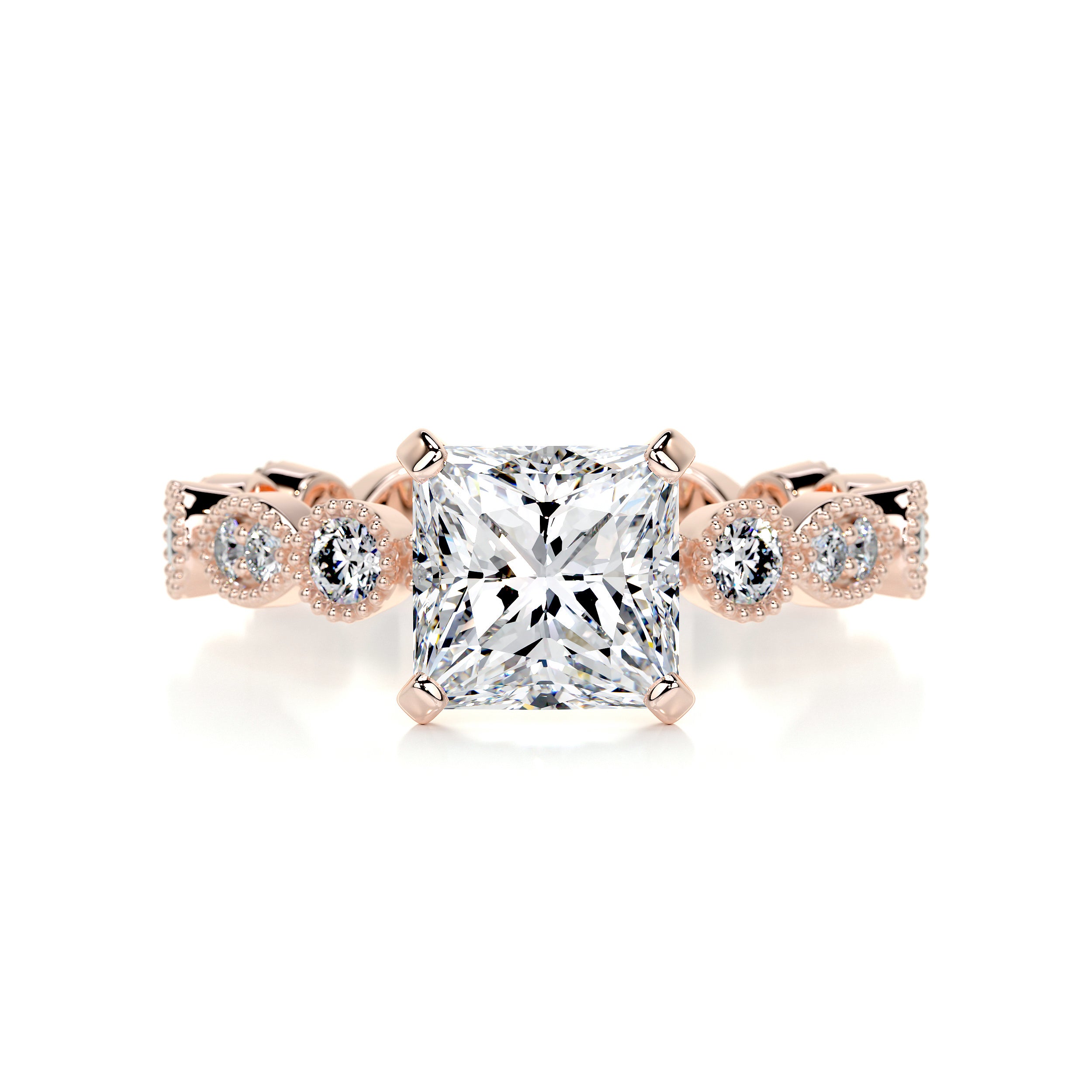 Amelia Diamond Engagement Ring -14K Rose Gold、mySite、hinf8tx79