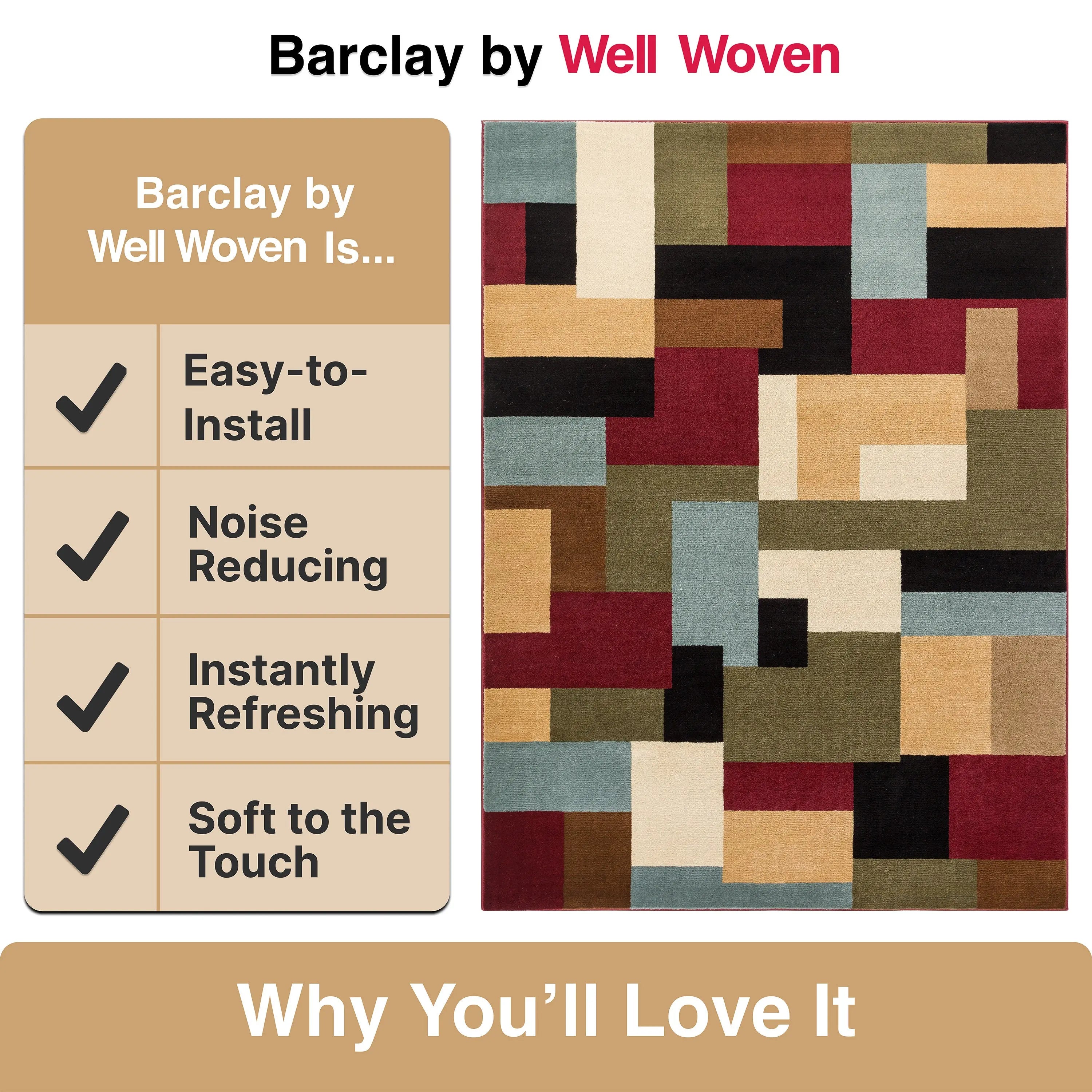 River Red Modern Rug、mySite、gigharbornorthrealestate