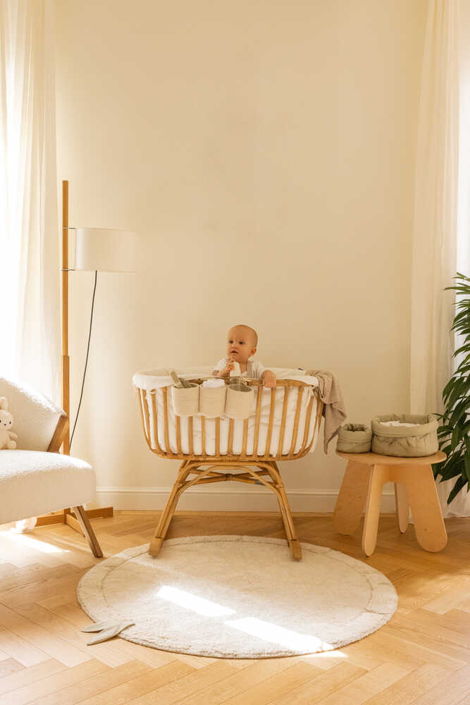 WASHABLE ROUND RUG BAMBOO SENSORIAL LEAF、mySite、gigharbornorthrealestate