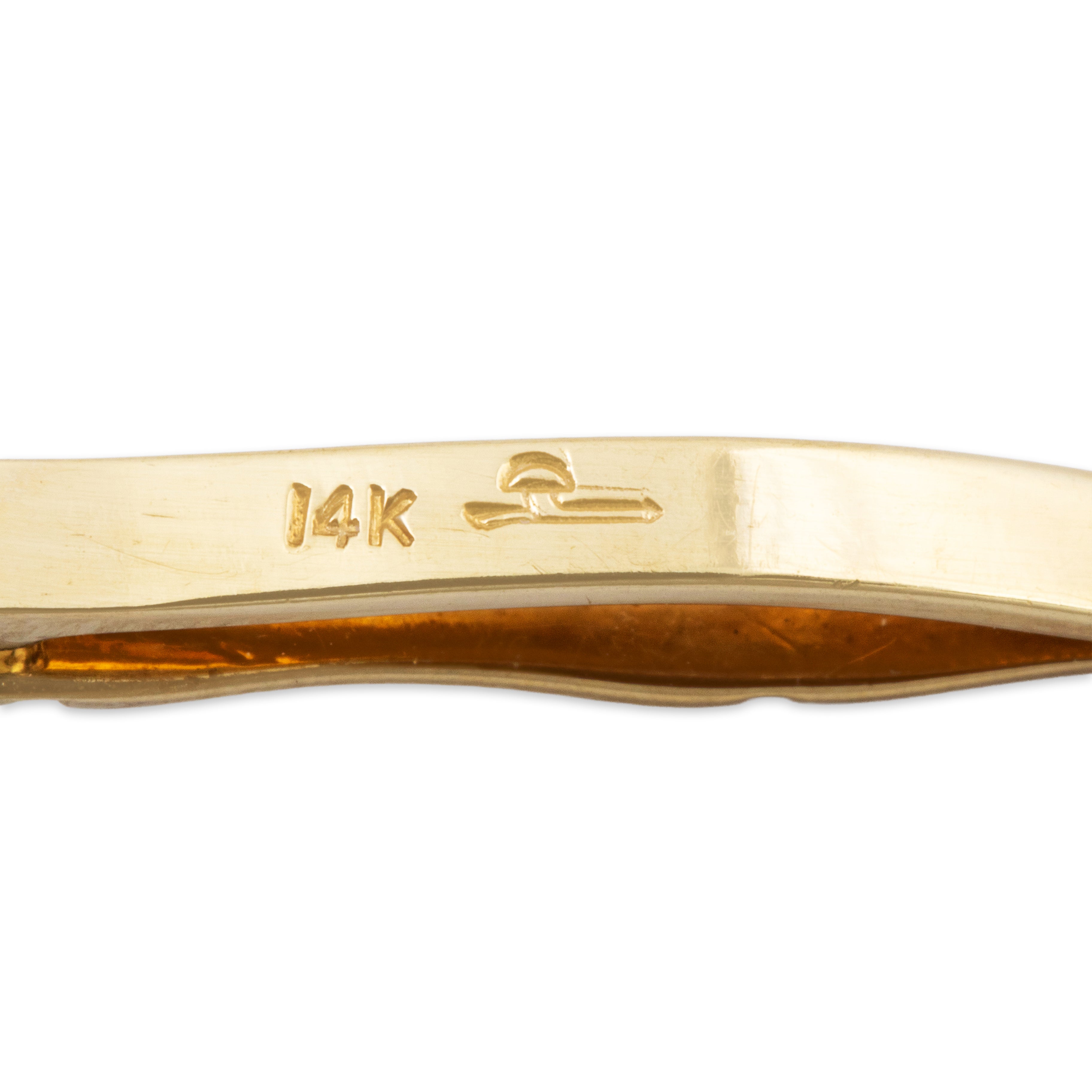 Vintage Tiffany & Co. 14k Yellow Gold Bamboo Shirt Collar Bar Clip、mySite、hinf8tx79