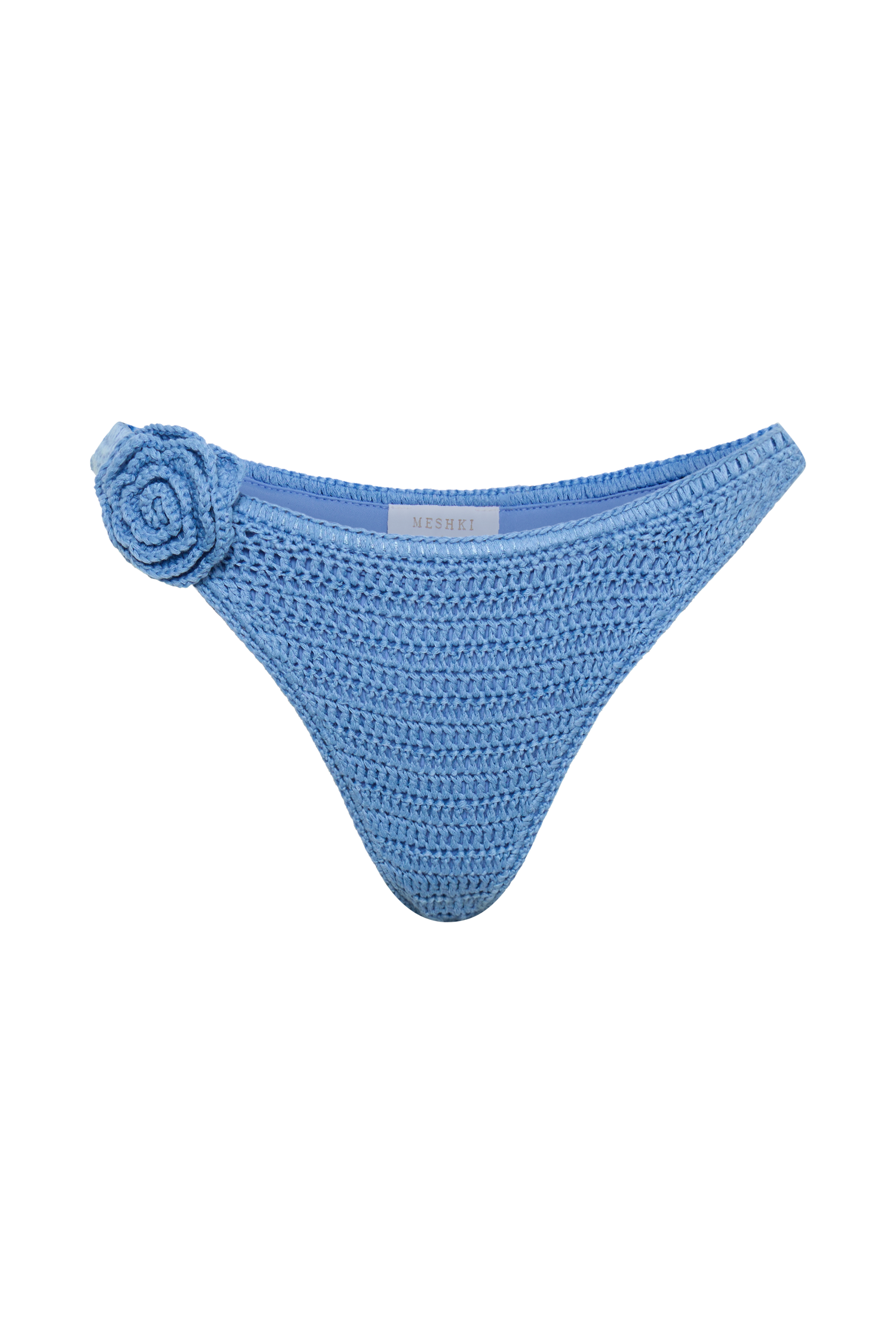 Valencia Rose Crochet Bikini Bottom - Cornflower Blue、mySite、solidvoid