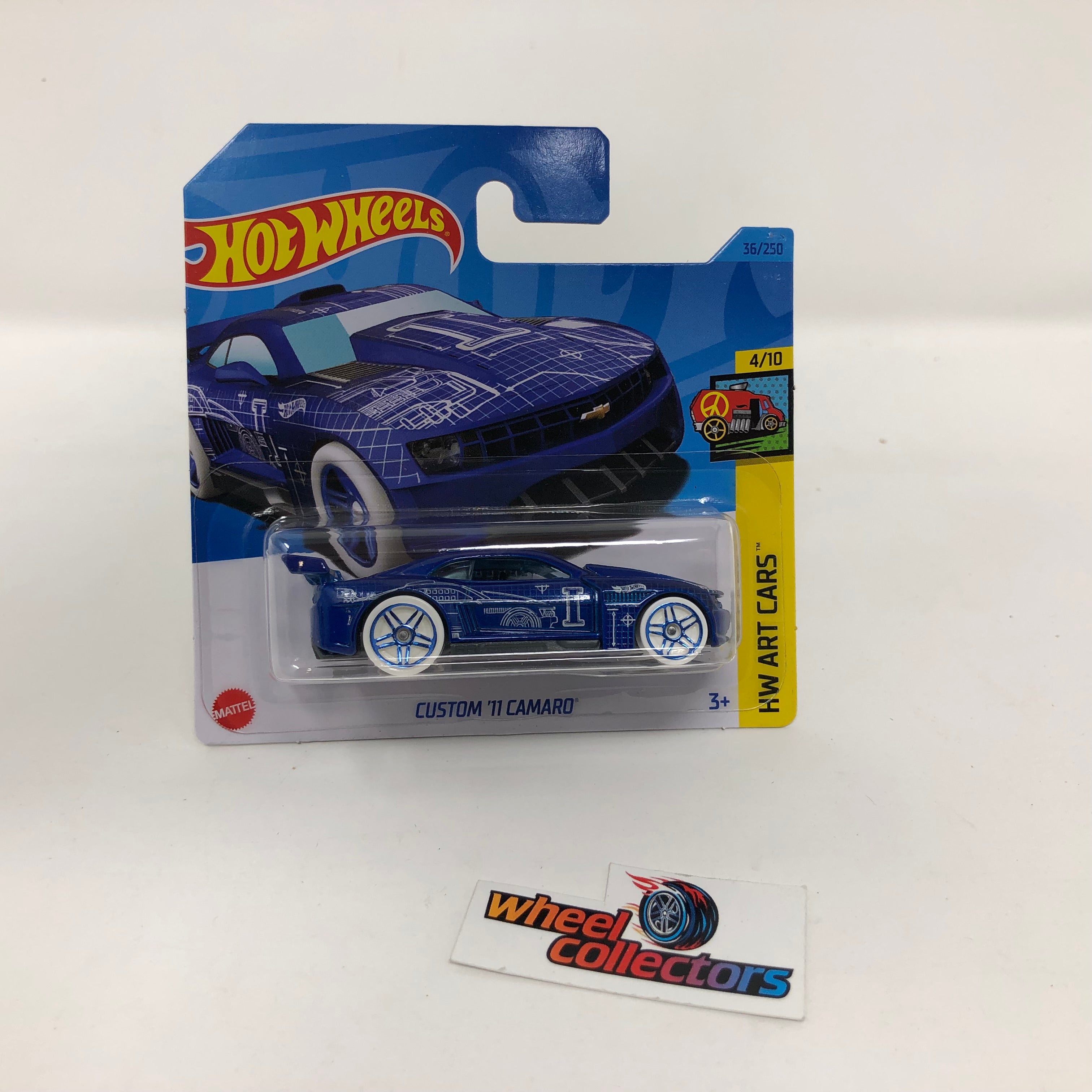 Custom '11 Camaro #36 * Blue * 2023 Hot Wheels Case A Release Short Card、mySite、hgirdovlk