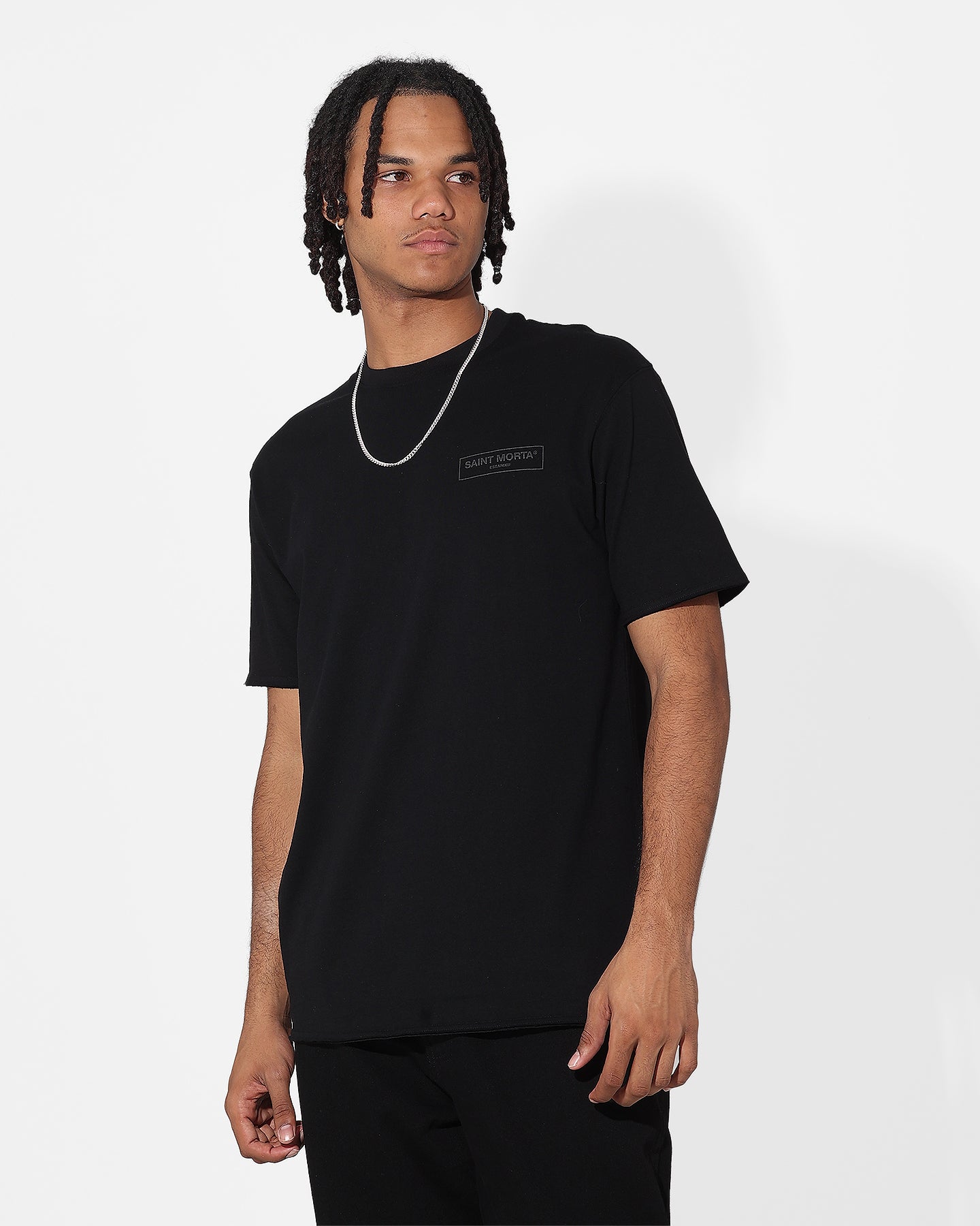 Saint Morta Alpha Box T-Shirt Black/Black、mySite、zt4zffjzw