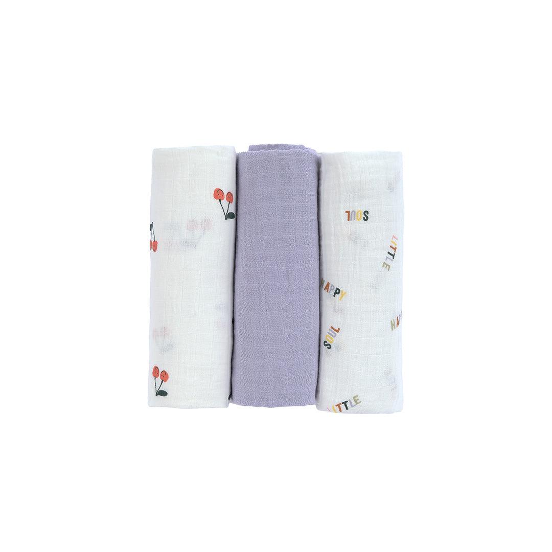  Lassig Swaddle & Burp Blanket - Happy Fruits - Cherry、mySite、merchandisen