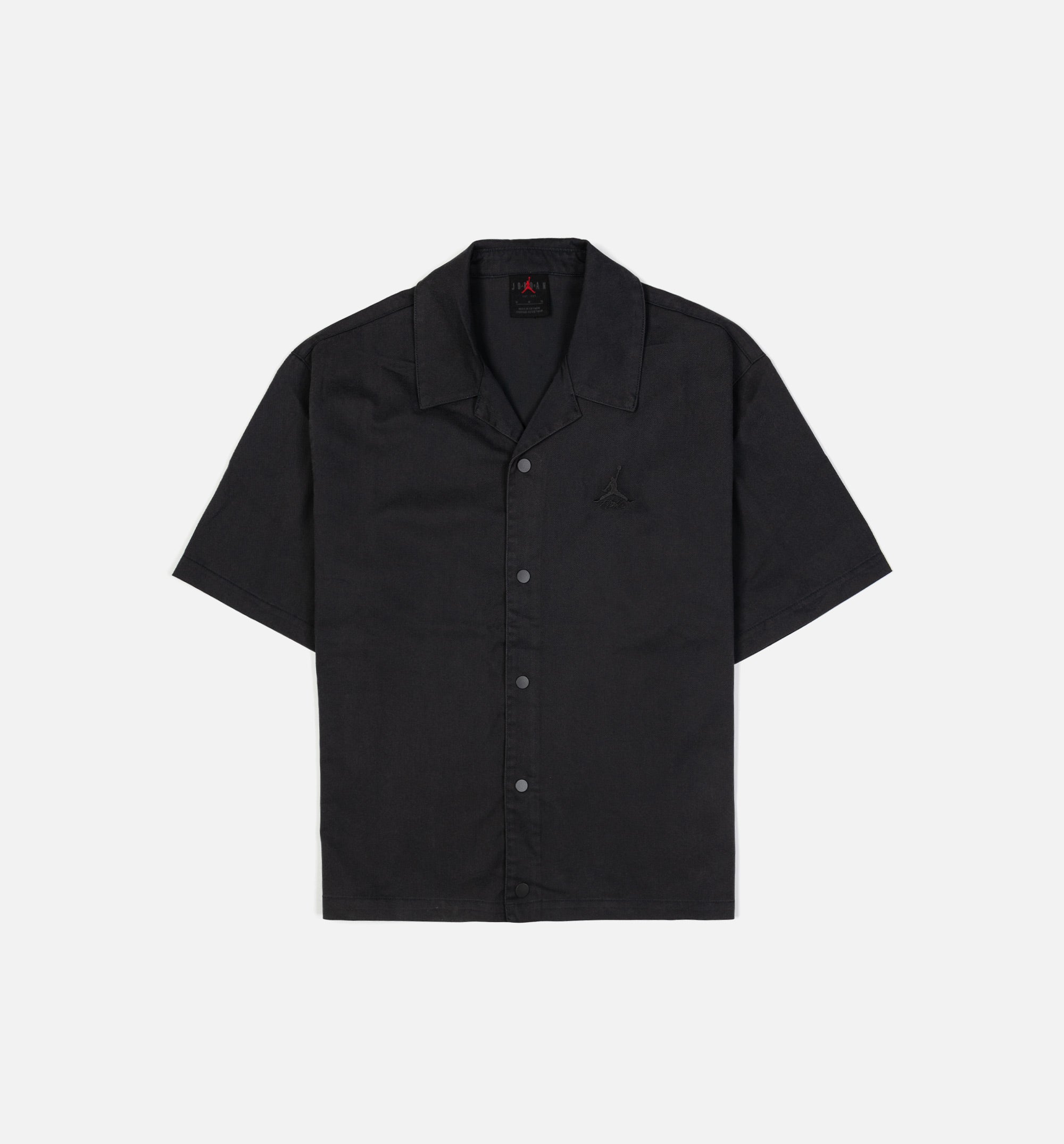 Essential Statement Button Up Mens Short Sleeve - Black、mySite、dreamappss