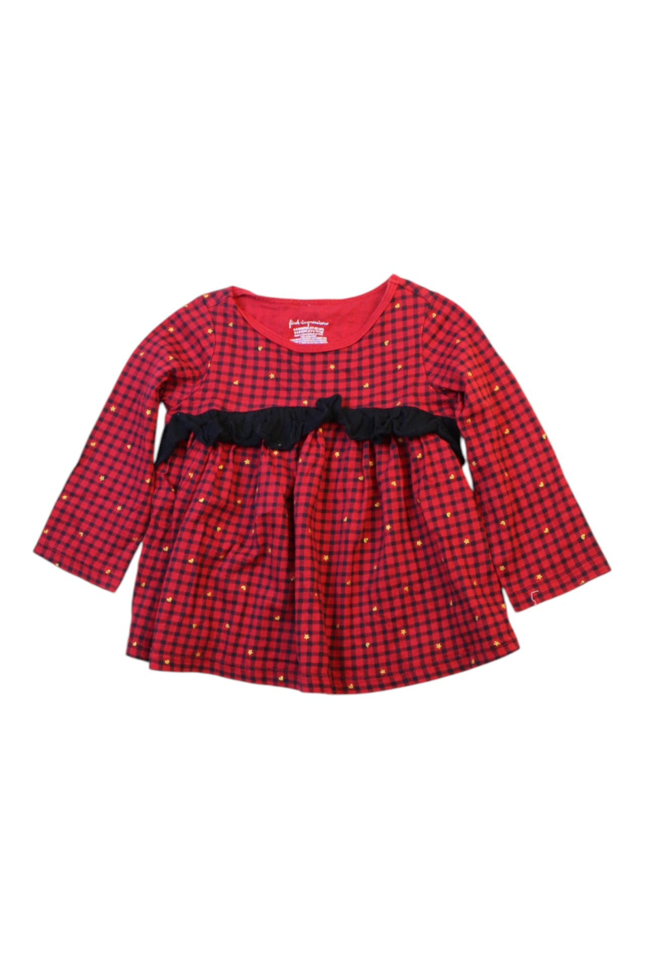 First Impressions Checkered Long Sleeve Dress 6-12M、mySite、g9winljtr