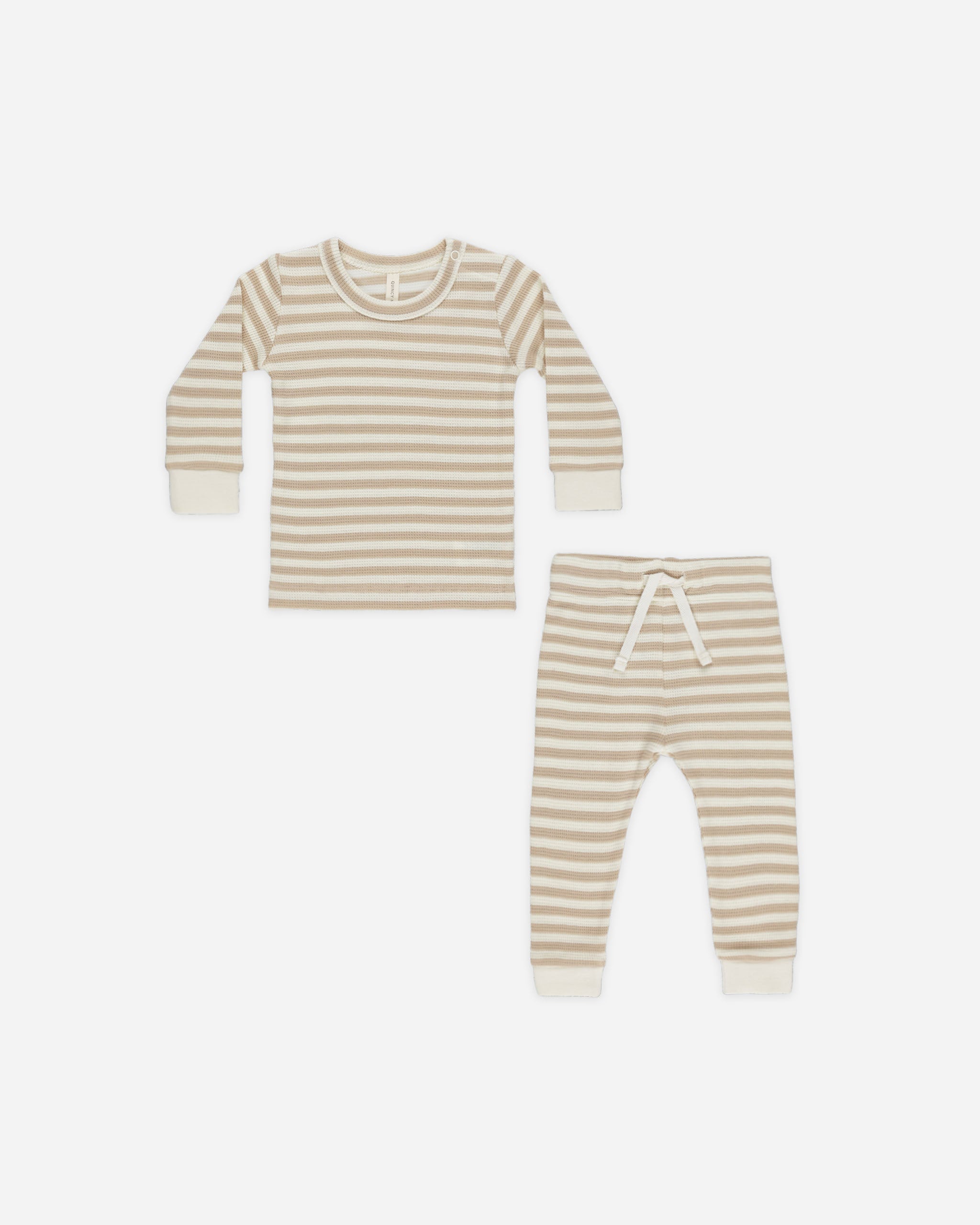  Waffle Top + Pant Set || Oat Stripe、mySite、layawaytickets