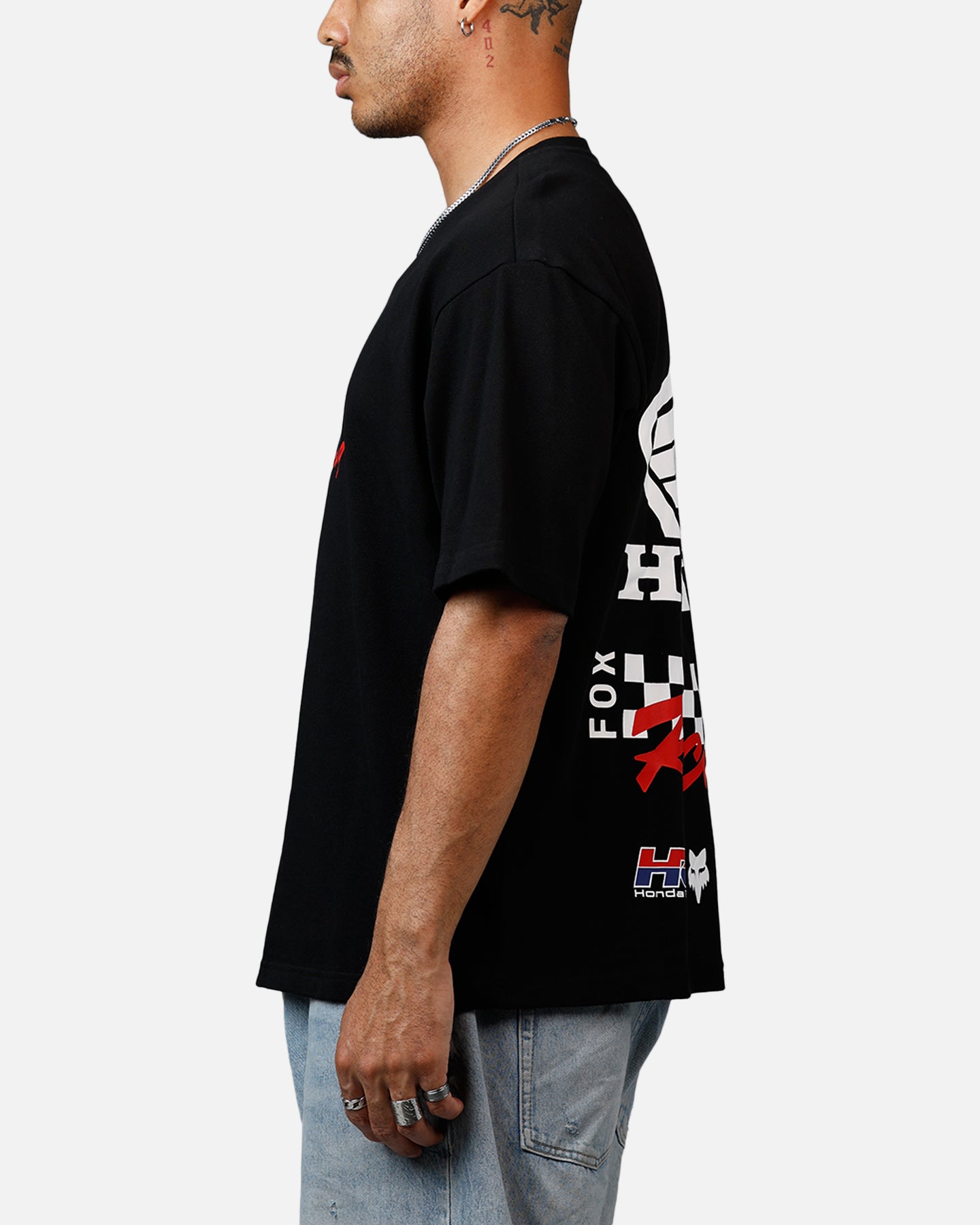 Fox Racing Honda Oversized T-Shirt Black、mySite、zt4zffjzw