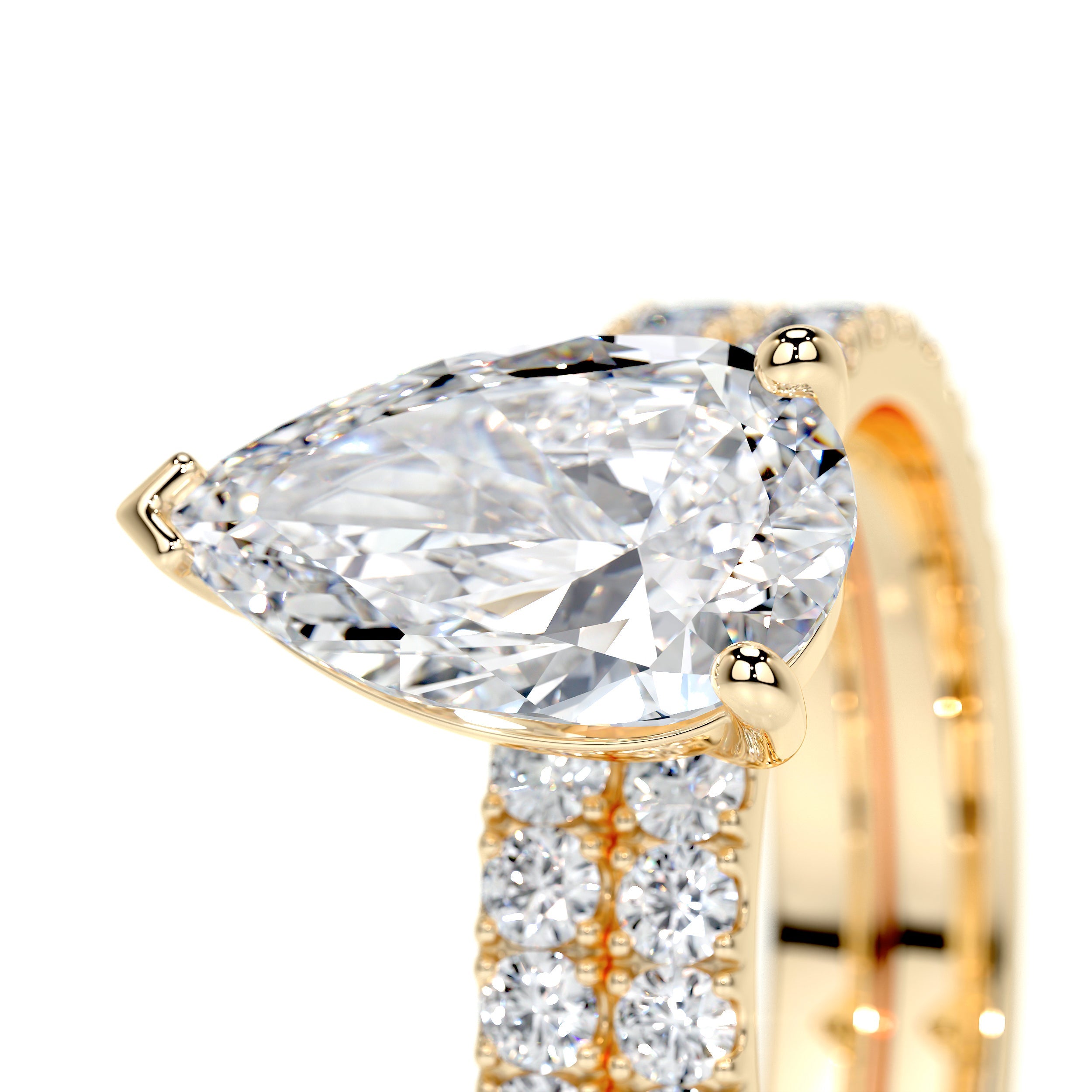 Stephanie Lab Grown Diamond Bridal Set -18K Yellow Gold、mySite、hinf8tx79