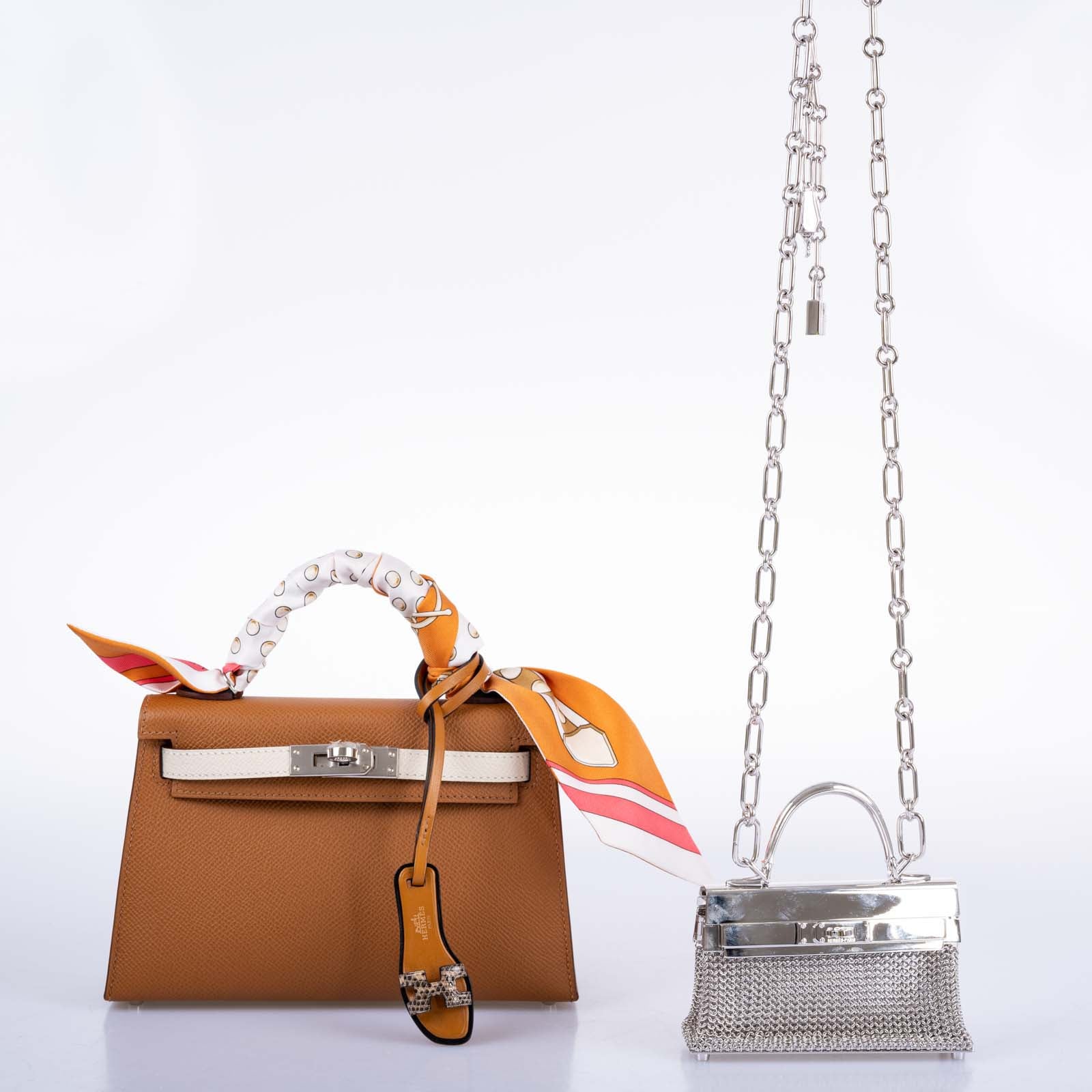 Hermès Kelly Sterling Silver Sac Bijou Chaine Bag、mySite、garminoutage.com