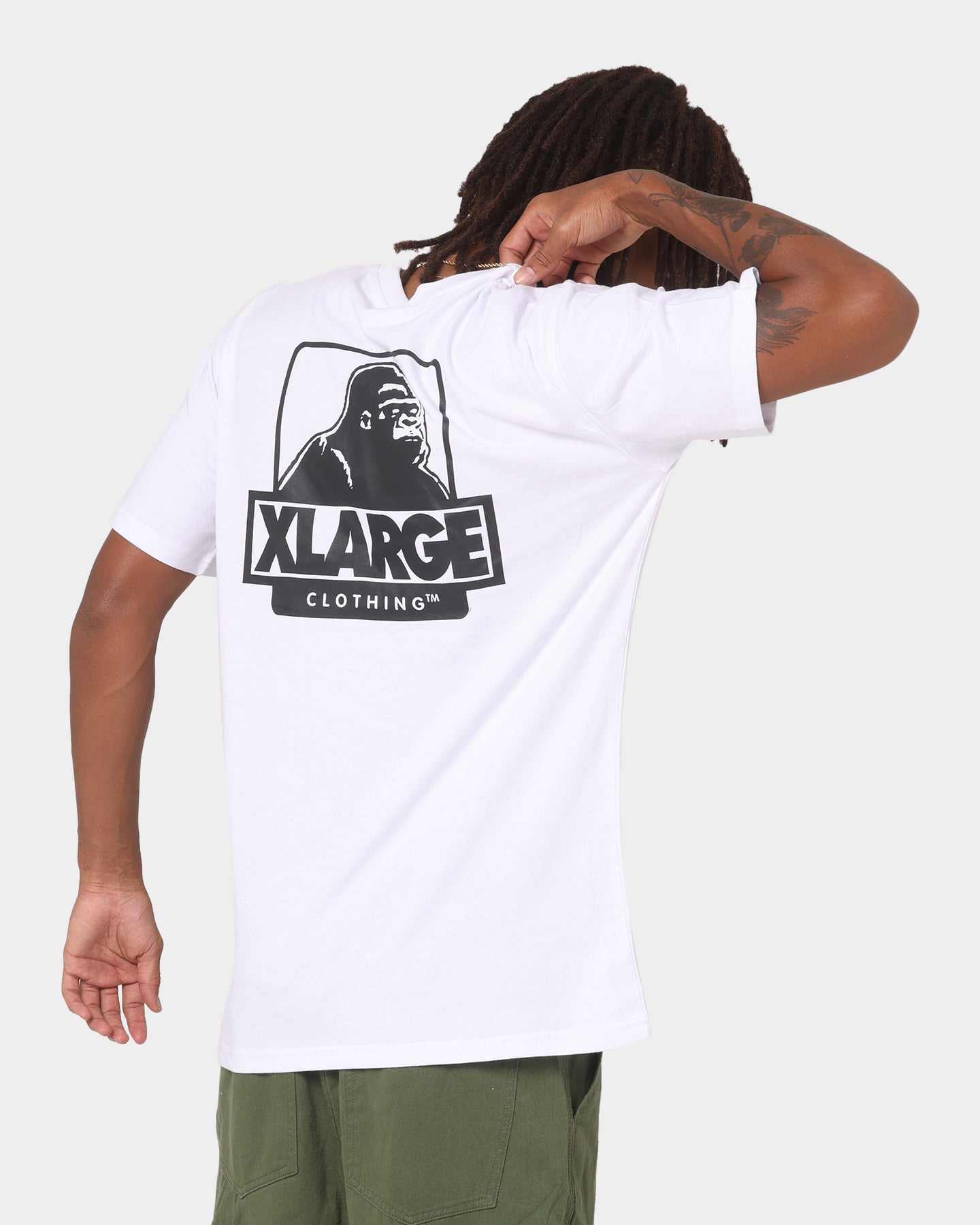 XLARGE 91 Text T-Shirt White、mySite、zt4zffjzw