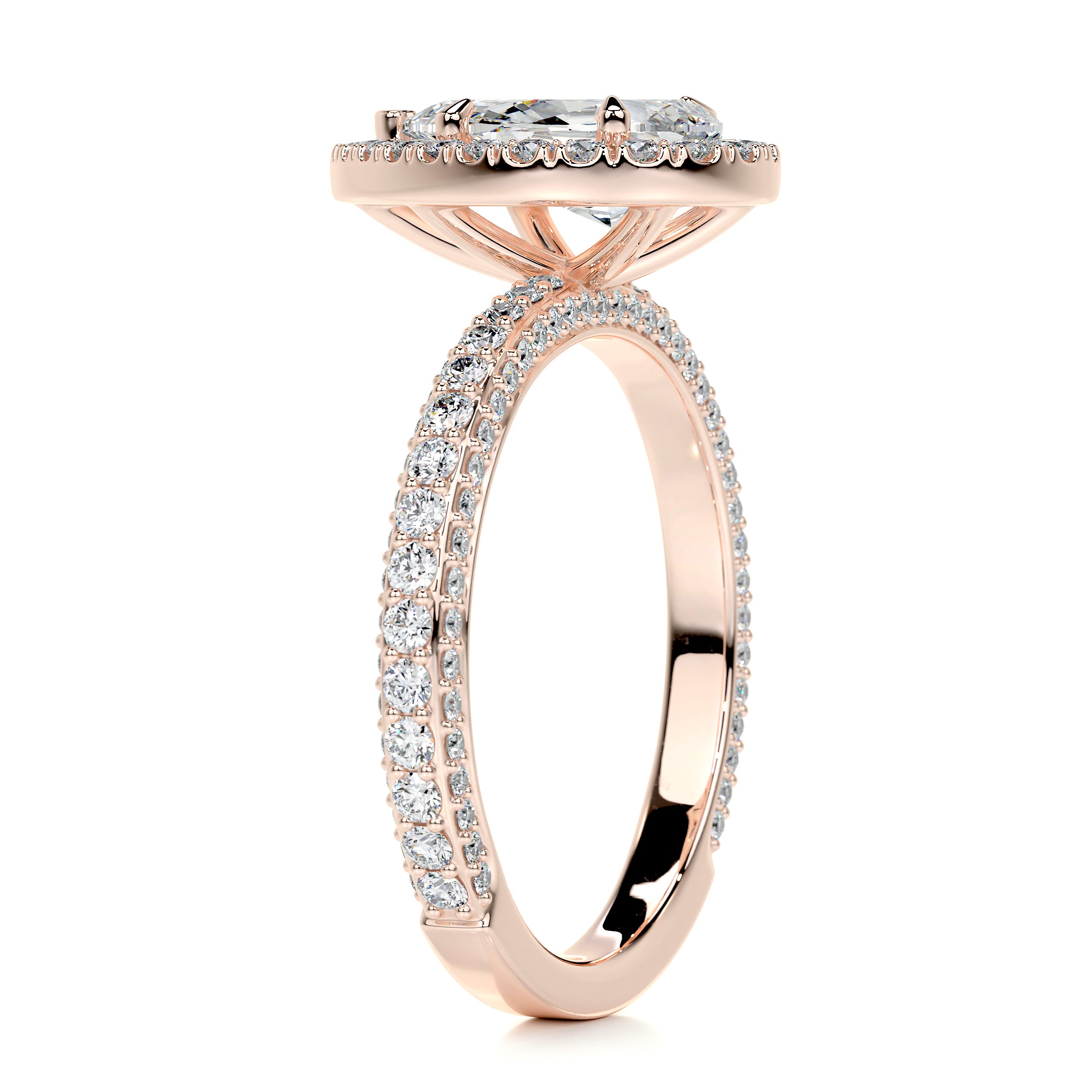 Beverly Diamond Engagement Ring -14K Rose Gold、mySite、hinf8tx79