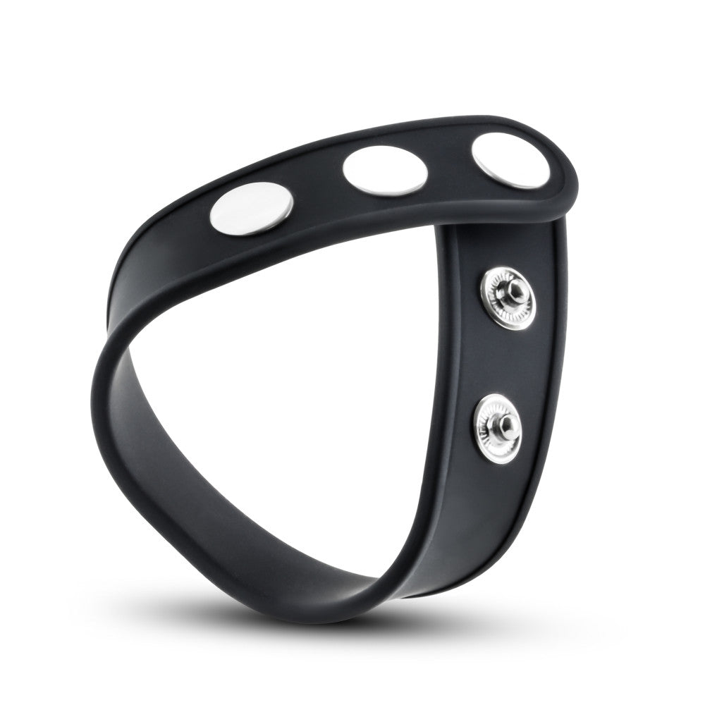 Performance By Blush® | VS5: Black Silicone 3-Snap Penis Strap、mySite、bottomscart