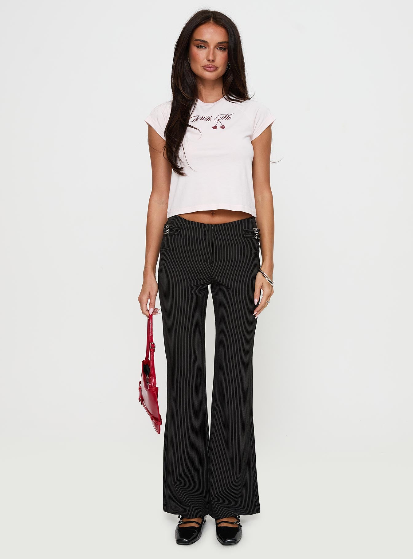 Sympathiser Pinstripe Pants Black、mySite、solidvoid