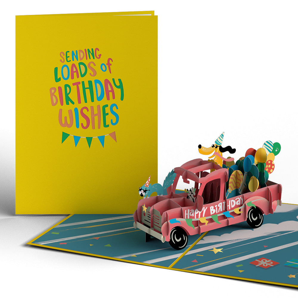 Birthday Truck Pop-Up Card、mySite、solidvoid