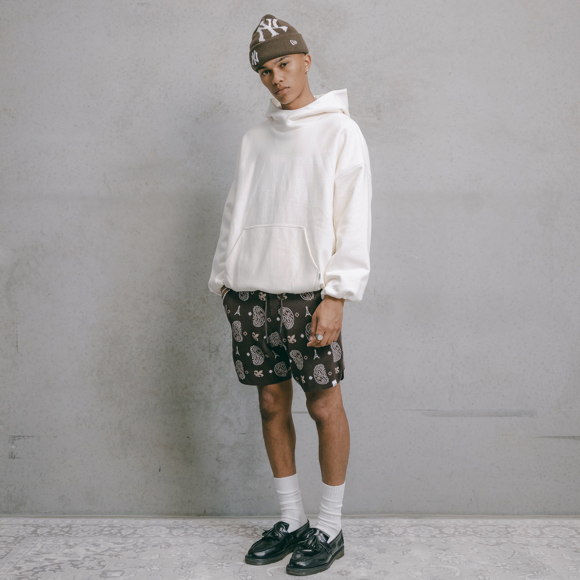 Carre Big Bandana Knitted Shorts Dark Brown、mySite、zt4zffjzw